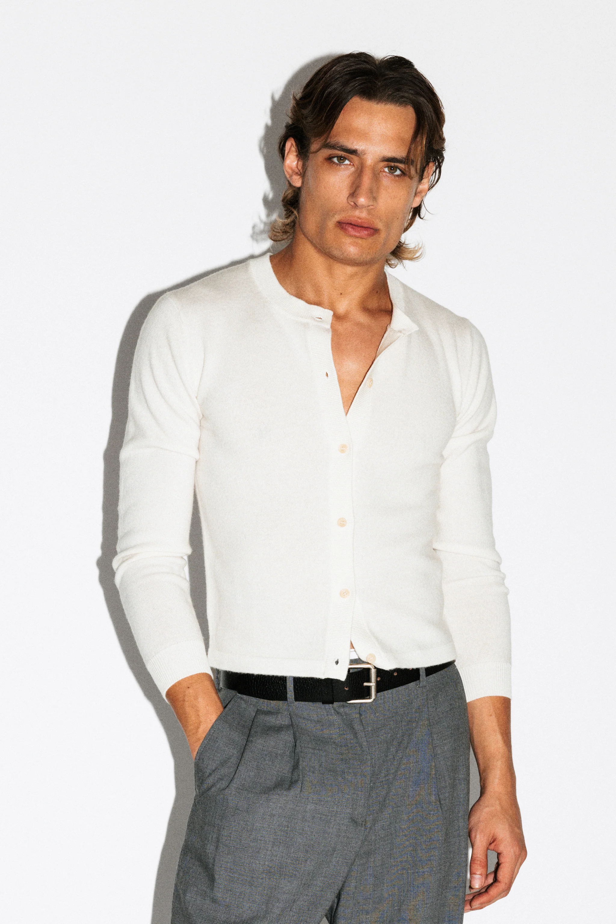 Almont Slim Crew Cardigan - Image 12