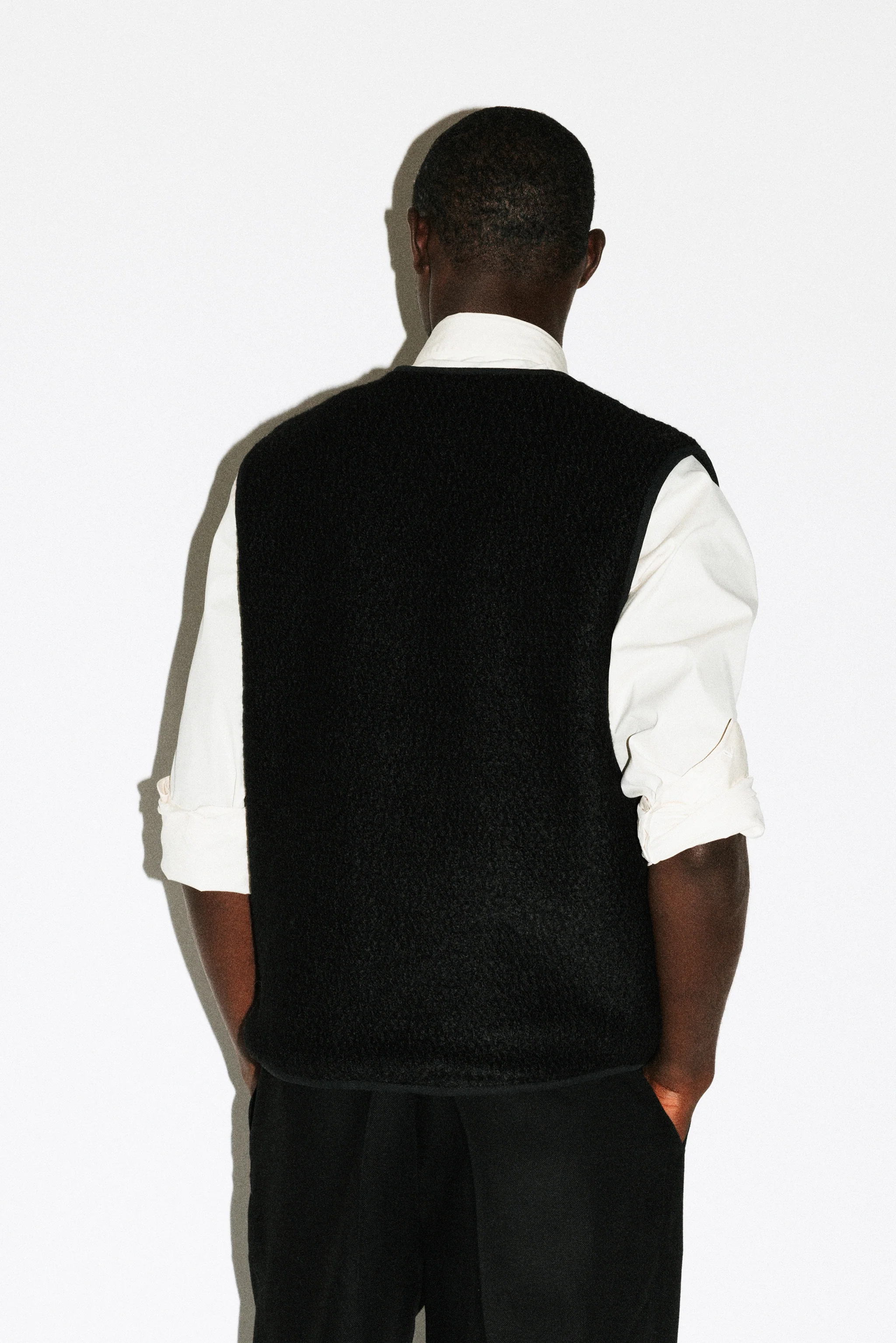 Alta Textural Teddy Gilet - Image 4