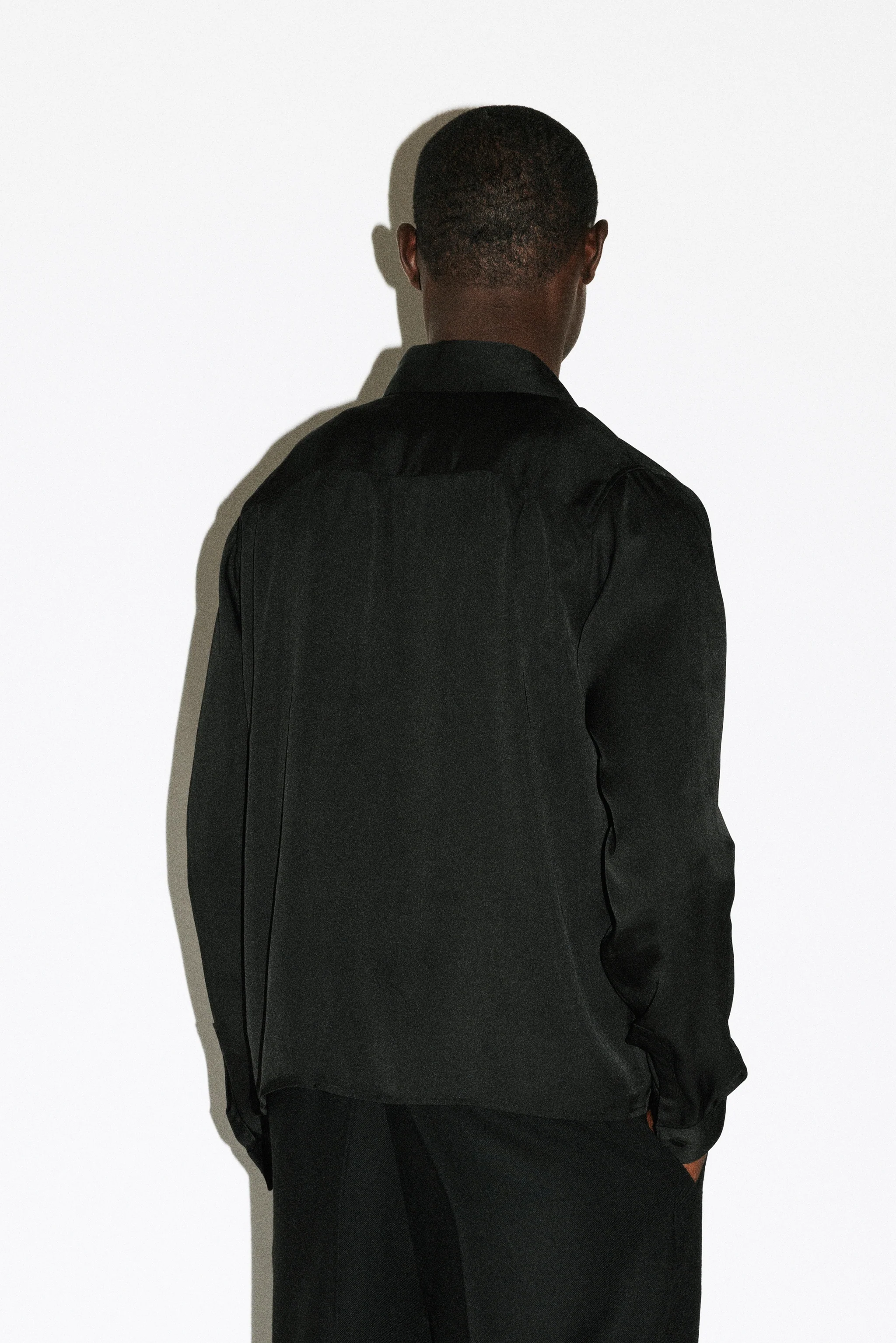 Bedford Fluid Gloss Satin Shirt - Image 4