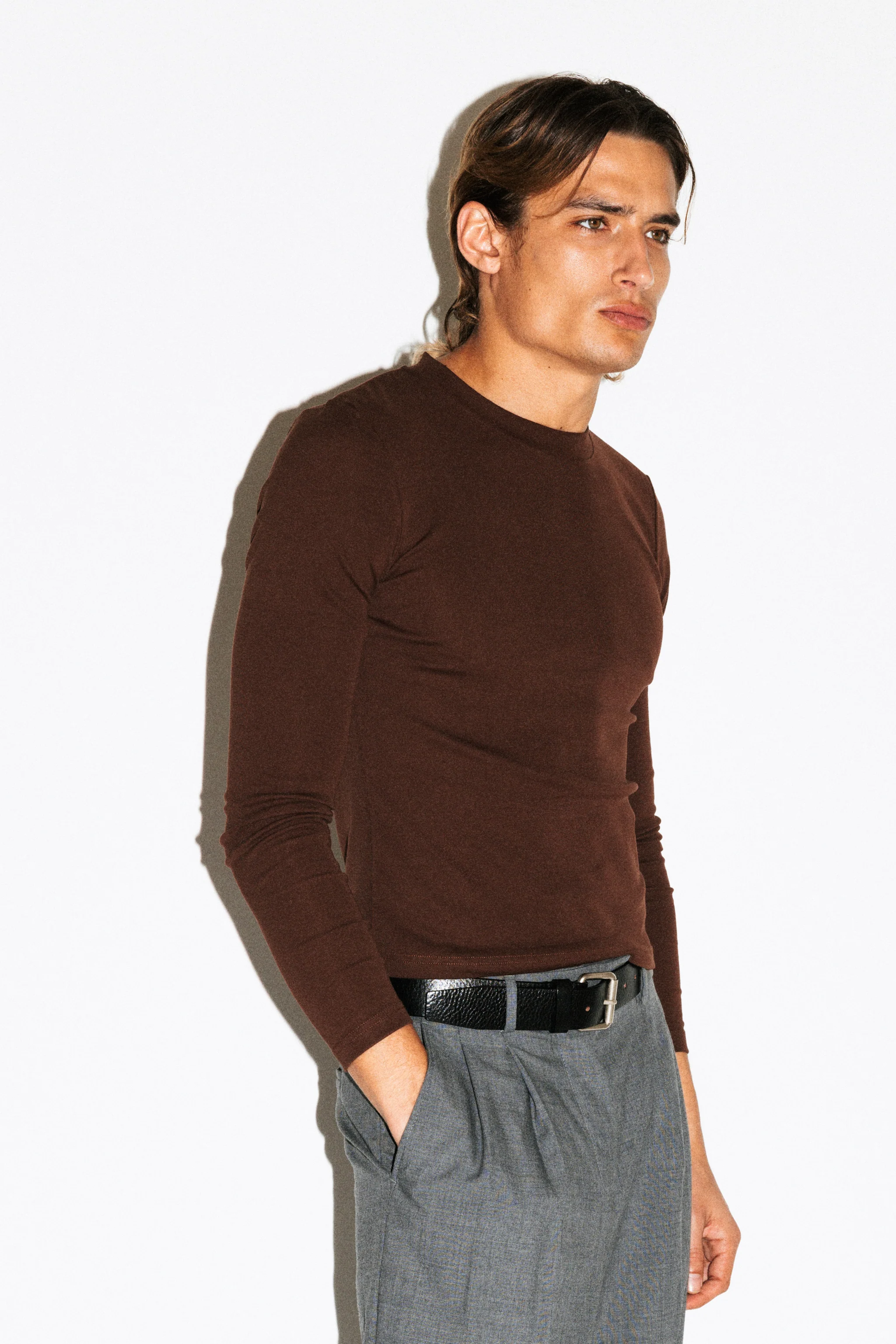 Benton Slim Long Sleeve Tee - Image 10