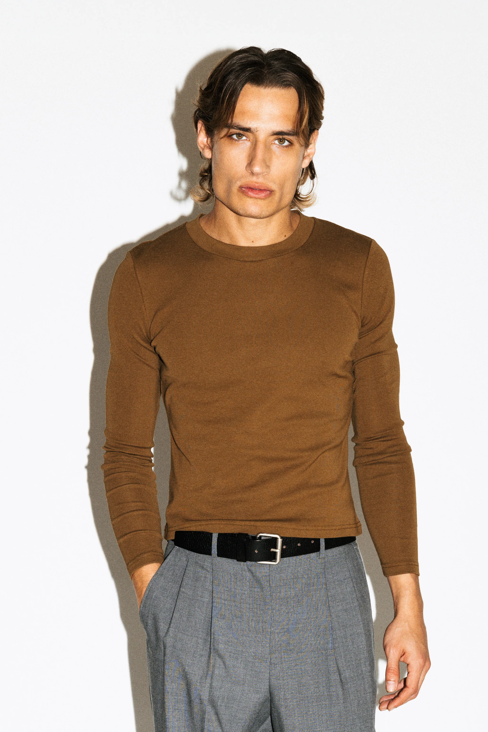 Benton Slim Long Sleeve Tee - Image 25
