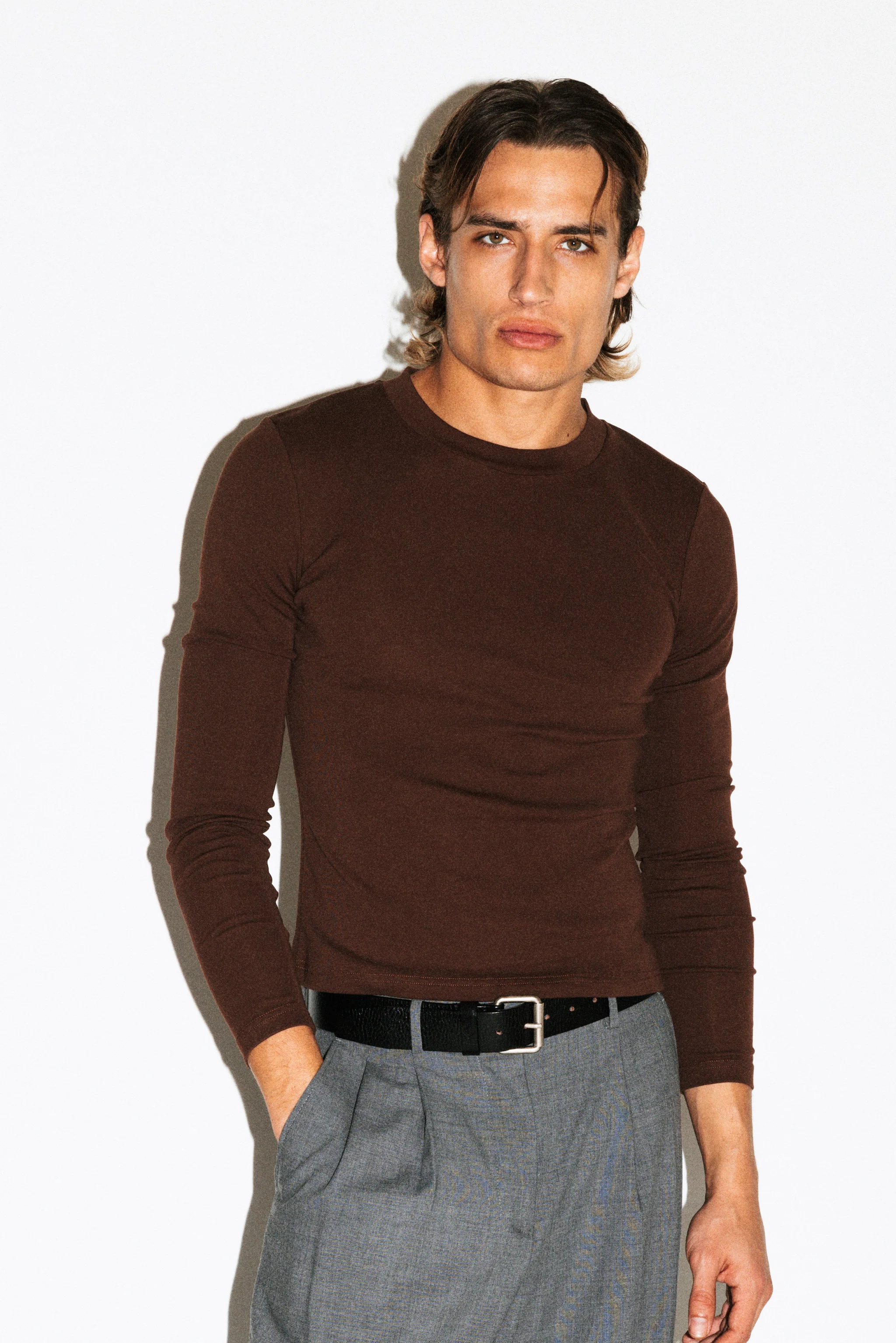 Benton Slim Long Sleeve Tee - Image 9