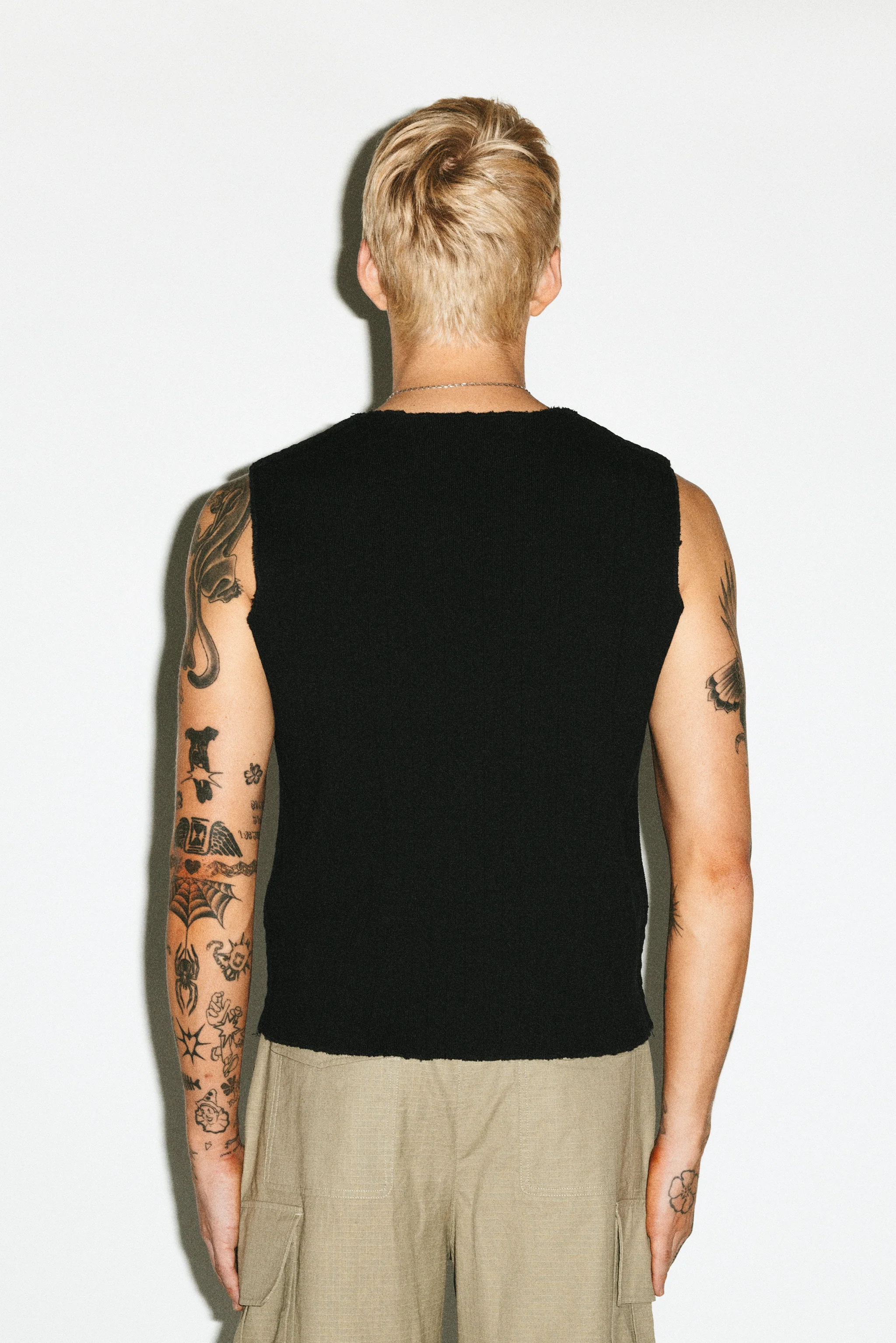 Camden Raw-Edge Muscle Tank | Black - Image 5