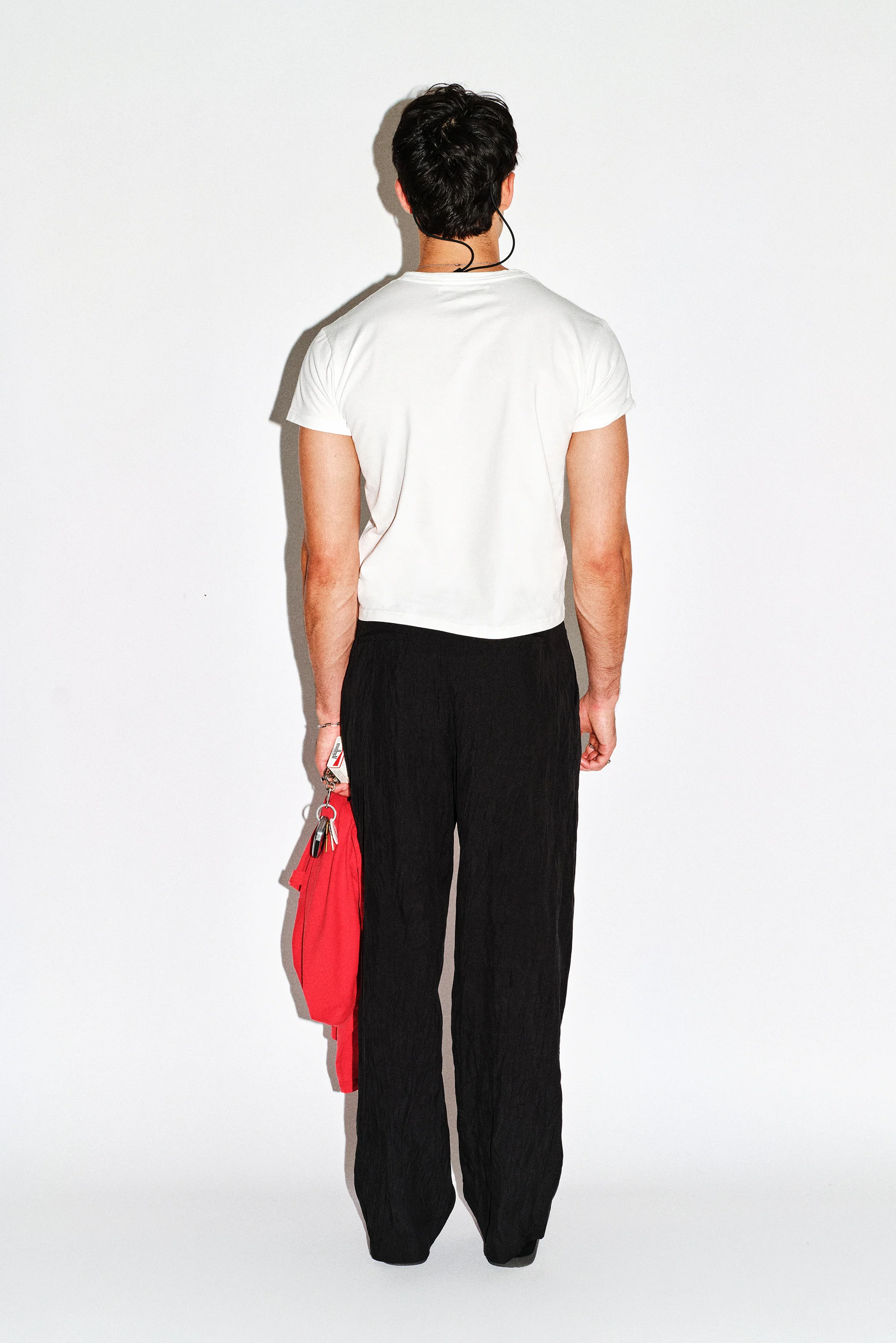 Dume Crushed Wide-Leg Pleated Trouser - Image 4