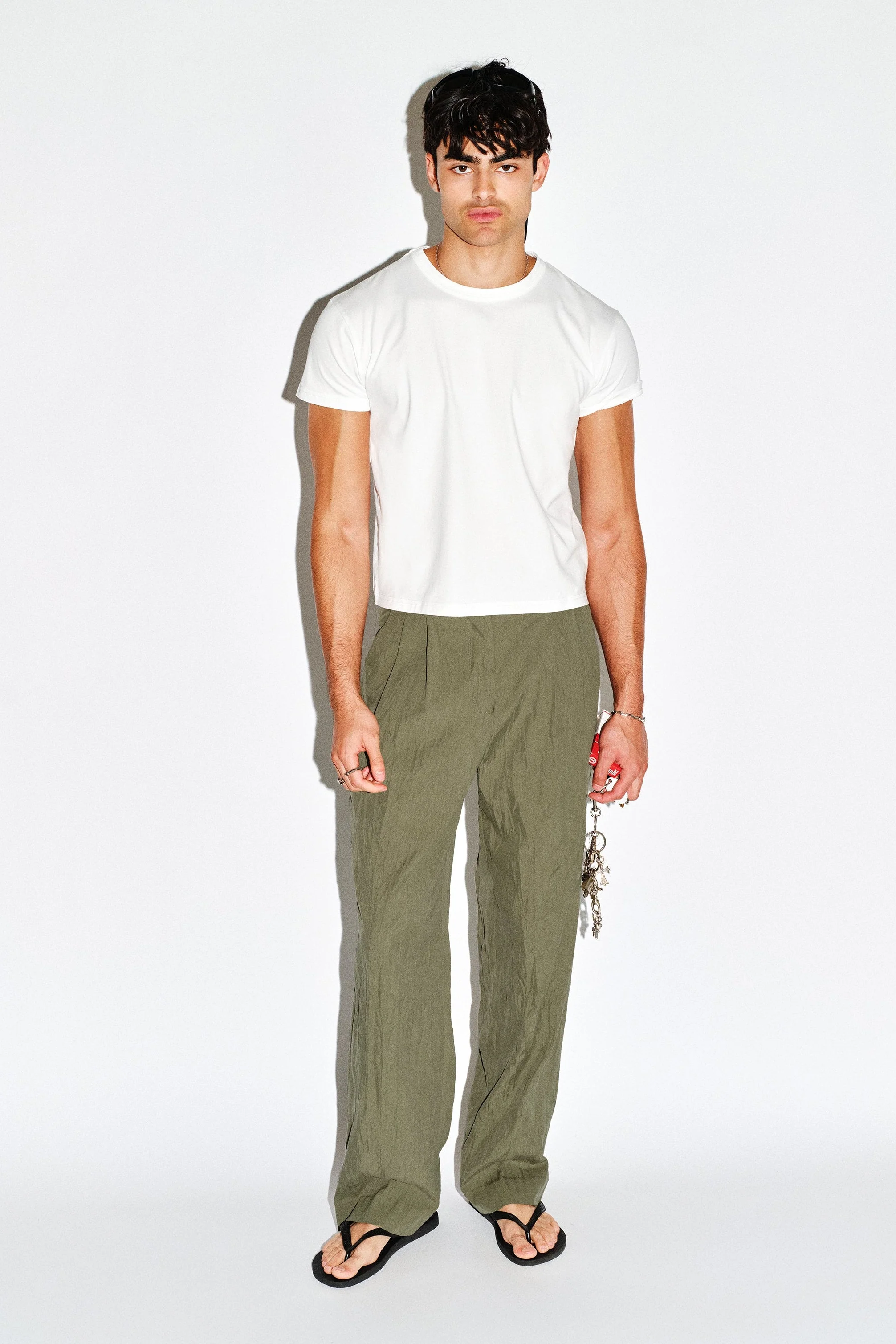 Dume Crushed Wide-Leg Pleated Trouser - Image 5