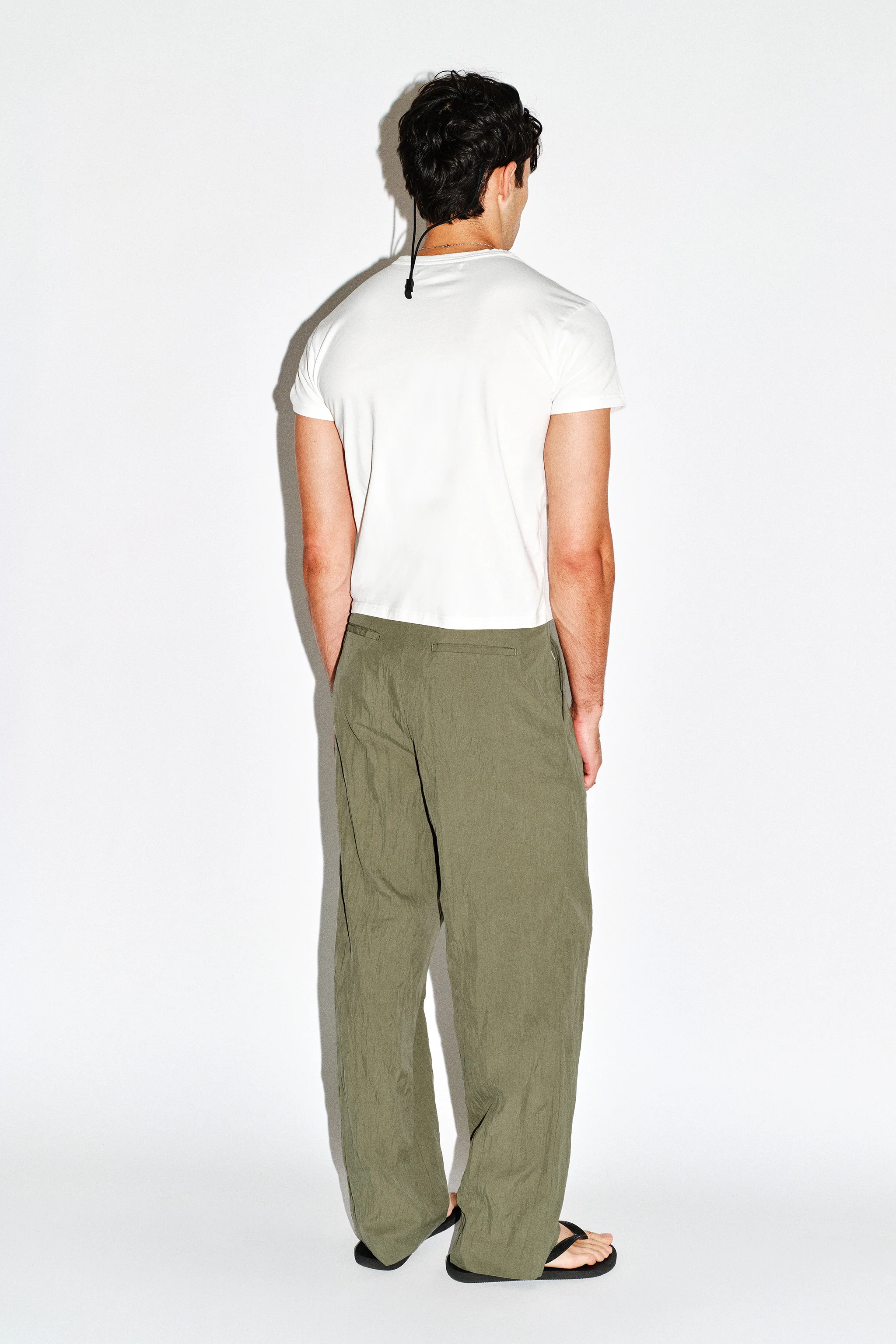 Dume Crushed Wide-Leg Pleated Trouser - Image 7