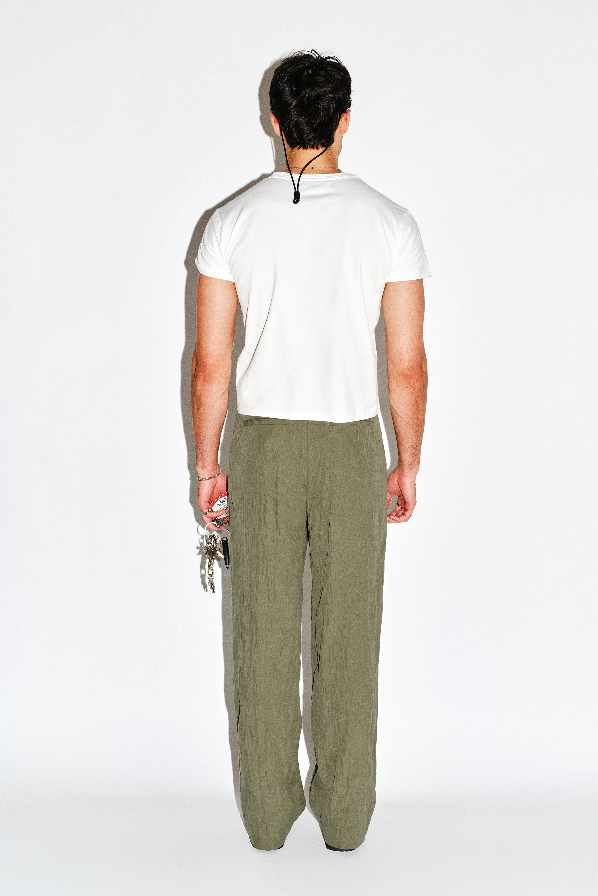 Dume Crushed Wide-Leg Pleated Trouser - Image 8