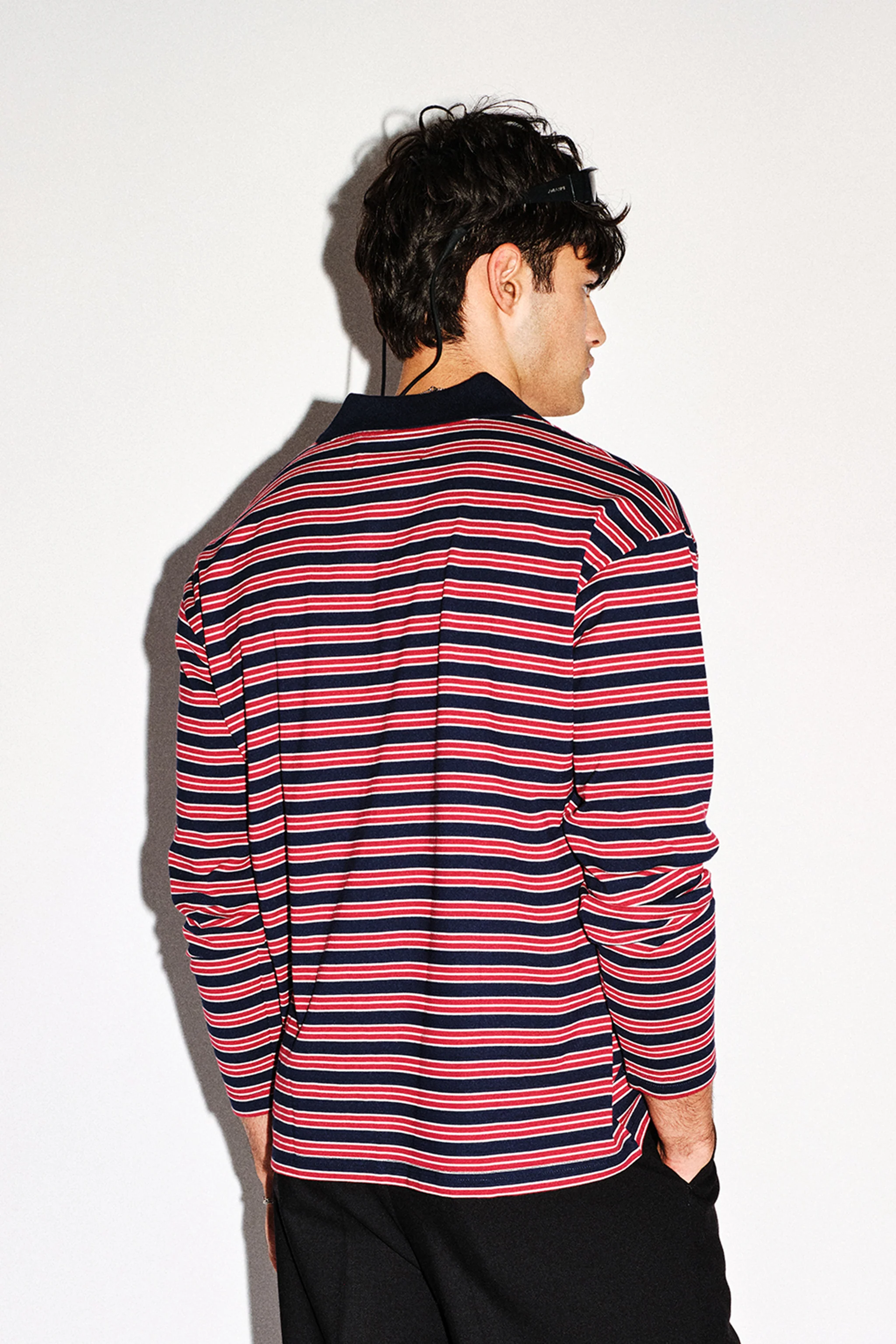 Elwyn Oversized Long Sleeve Polo - Image 16