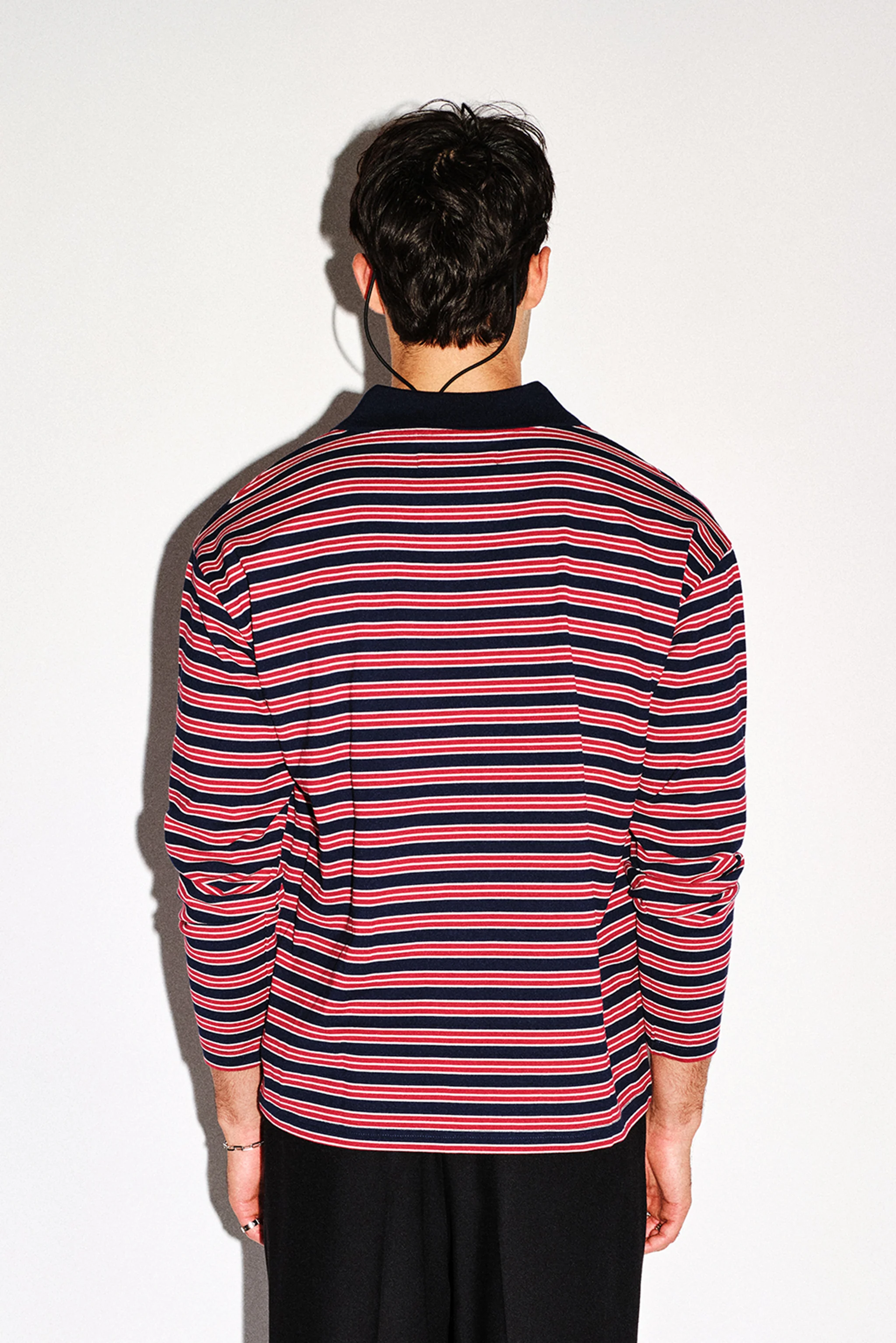 Elwyn Oversized Long Sleeve Polo - Image 17