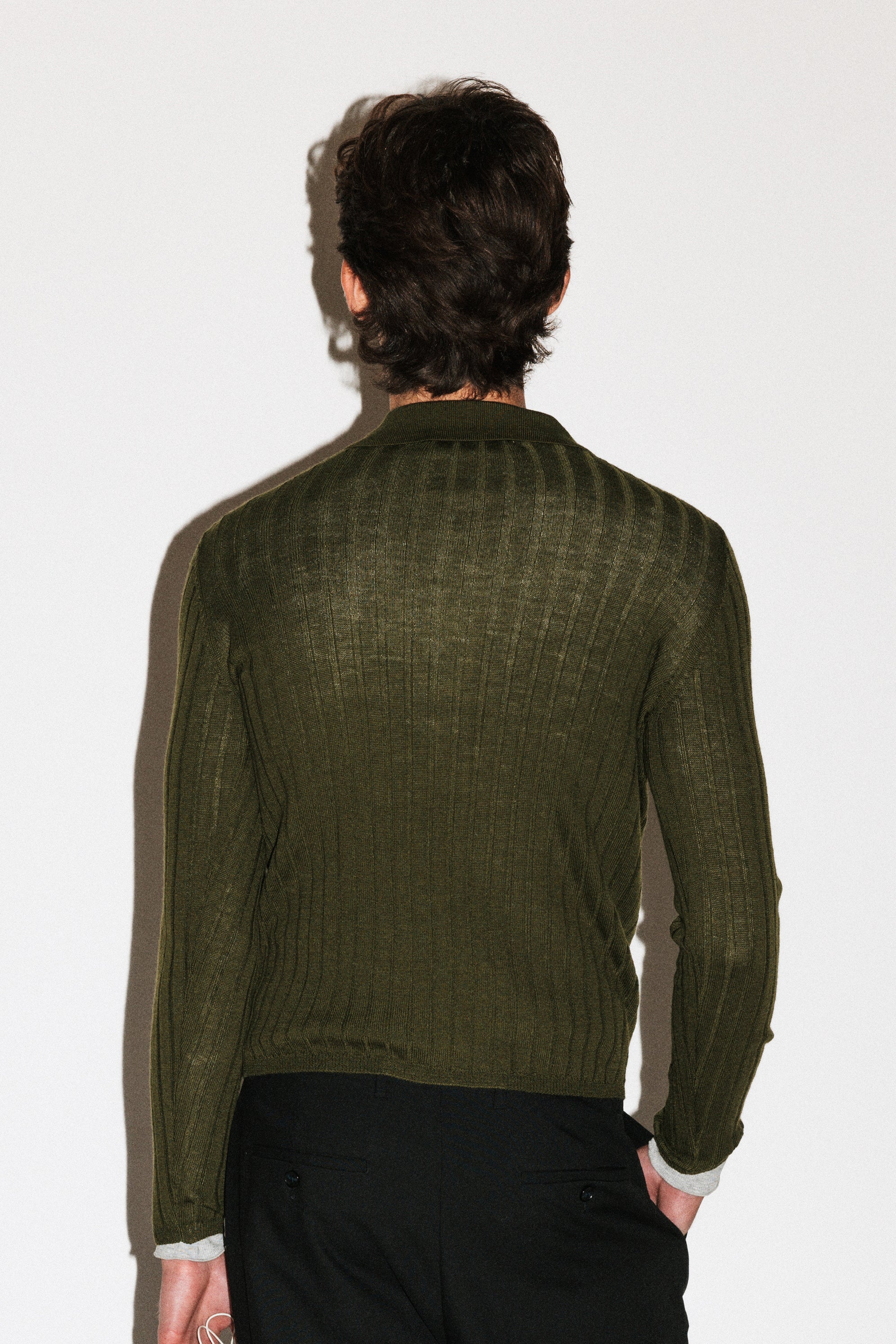 Harland Ribbed Knit Polo - Image 16