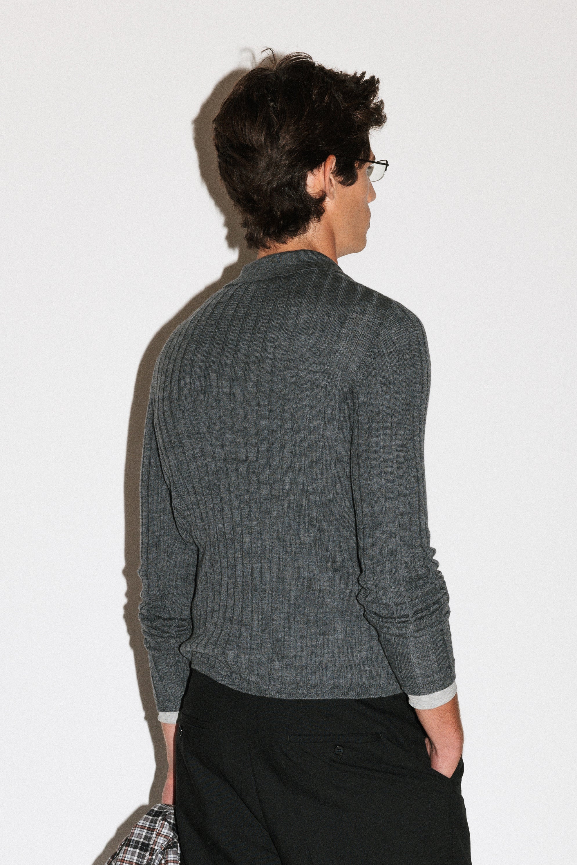 Harland Ribbed Knit Polo - Image 19