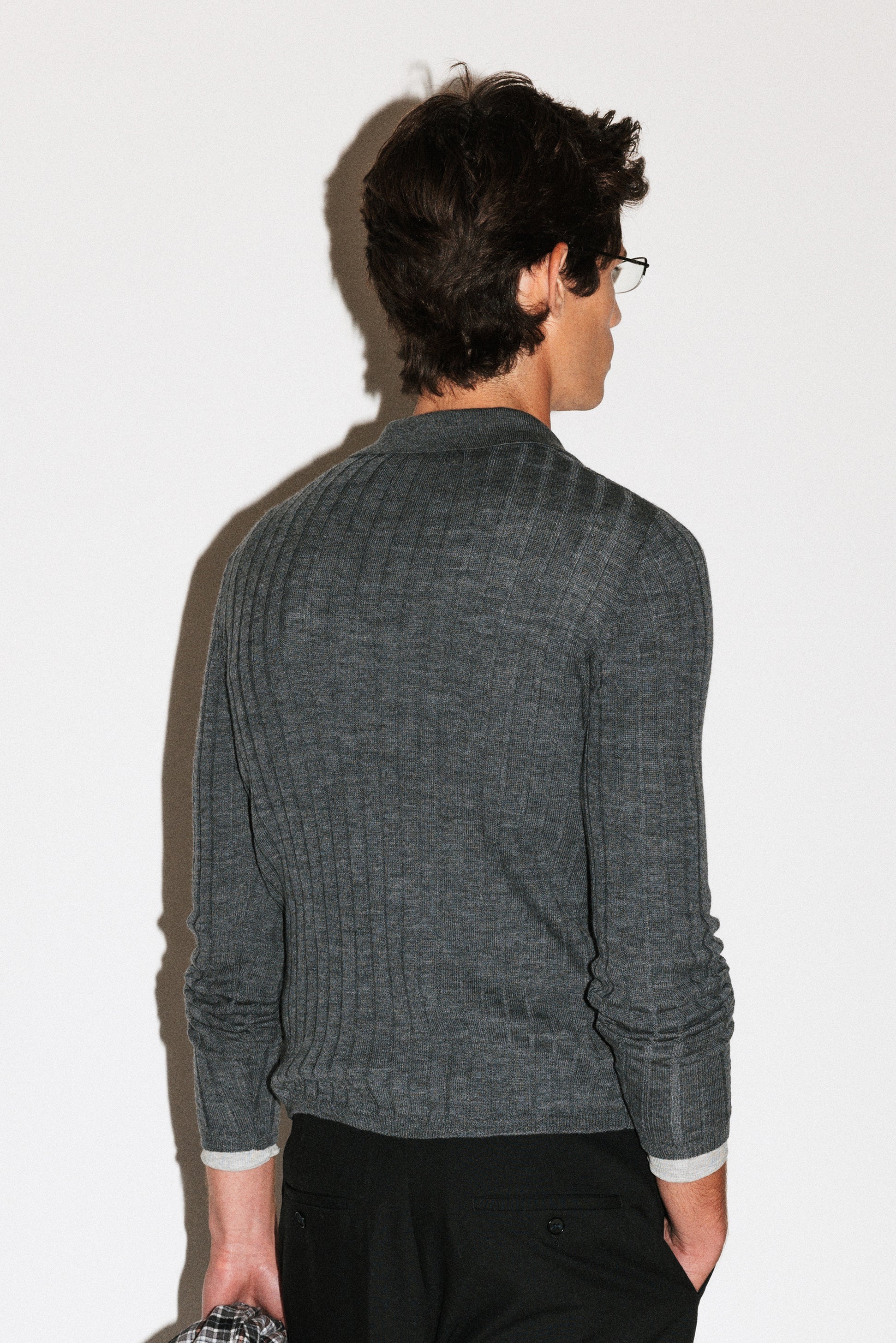 Harland Ribbed Knit Polo - Image 20