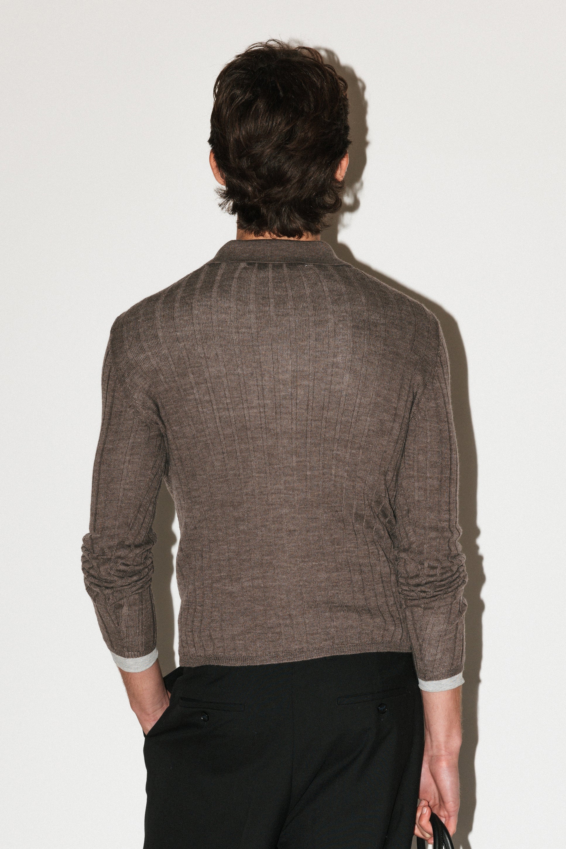 Harland Ribbed Knit Polo - Image 23