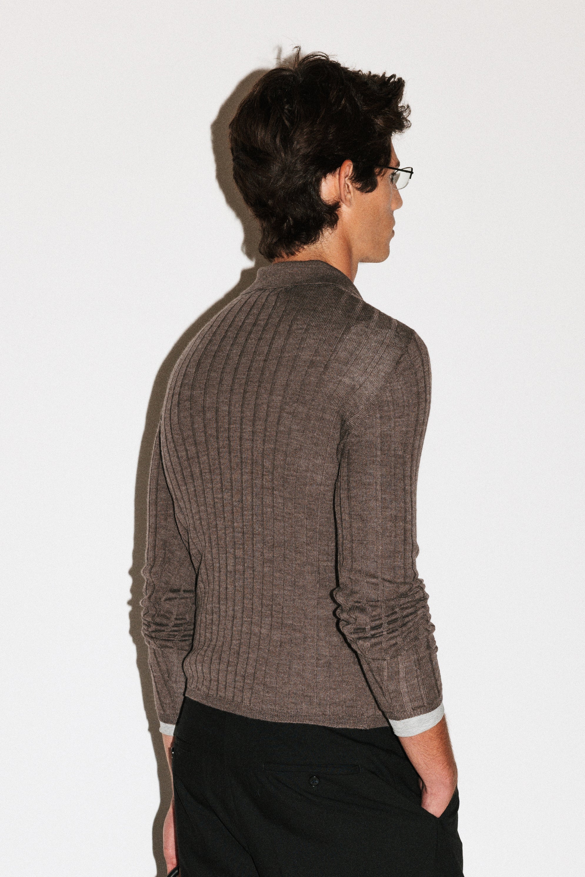Harland Ribbed Knit Polo - Image 24