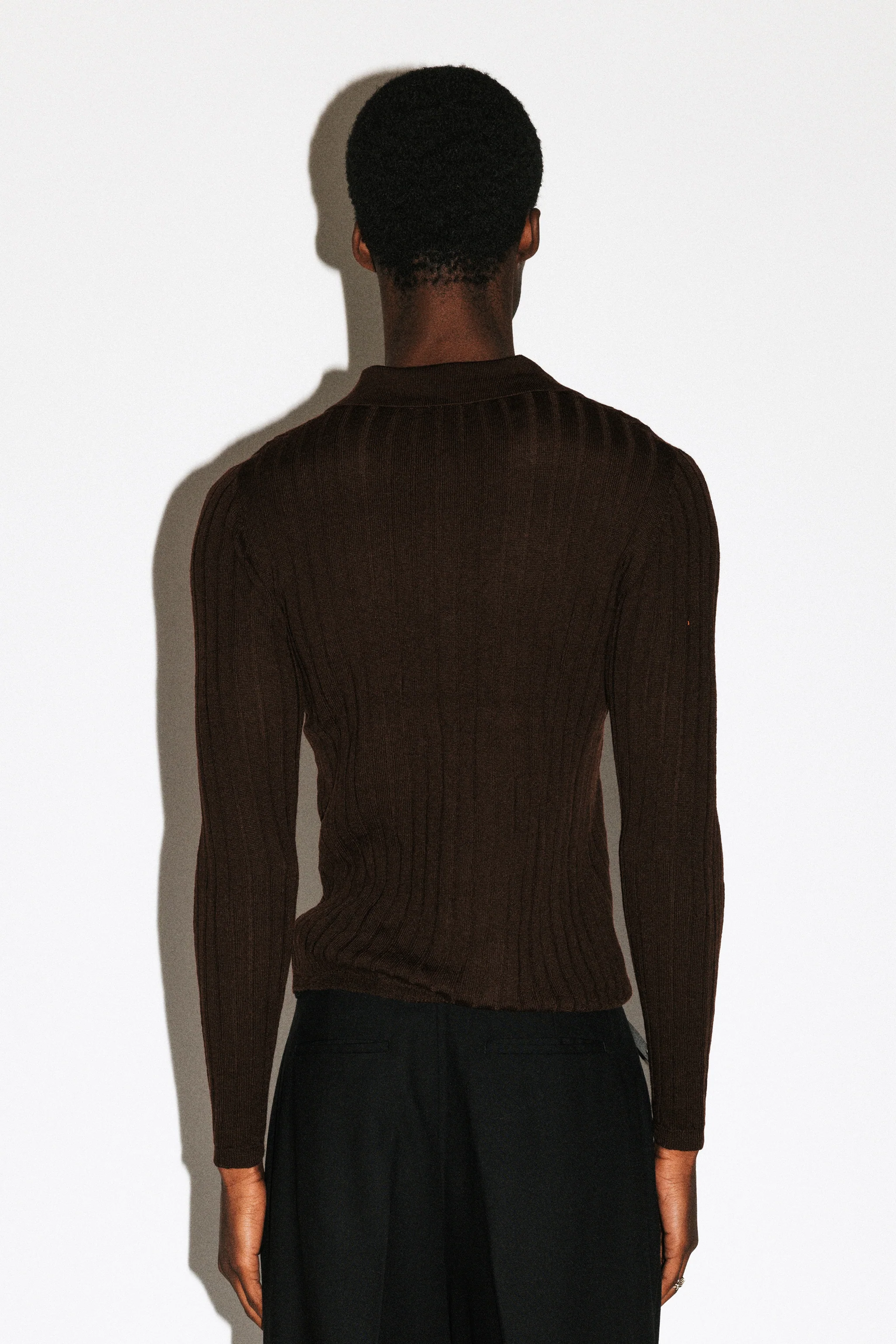 Harland Ribbed Knit Polo - Image 8