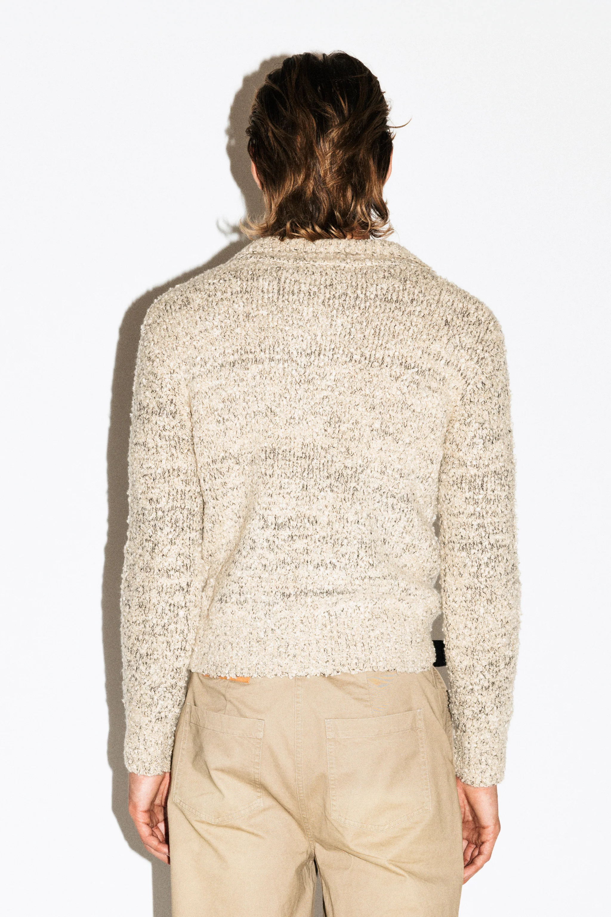 Hoover Textural Slim Zip Cardigan - Image 12