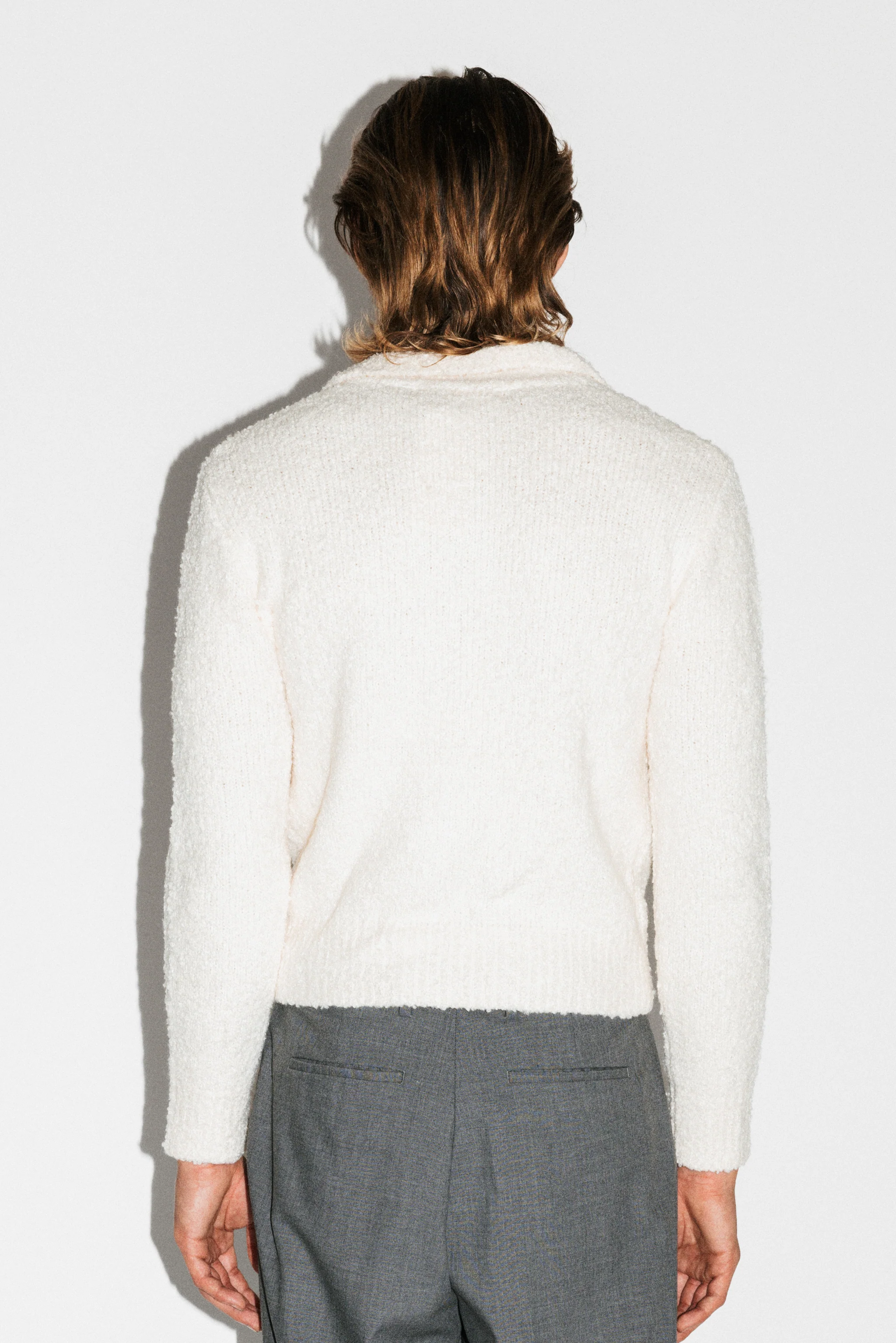 Hoover Textural Slim Zip Cardigan - Image 16