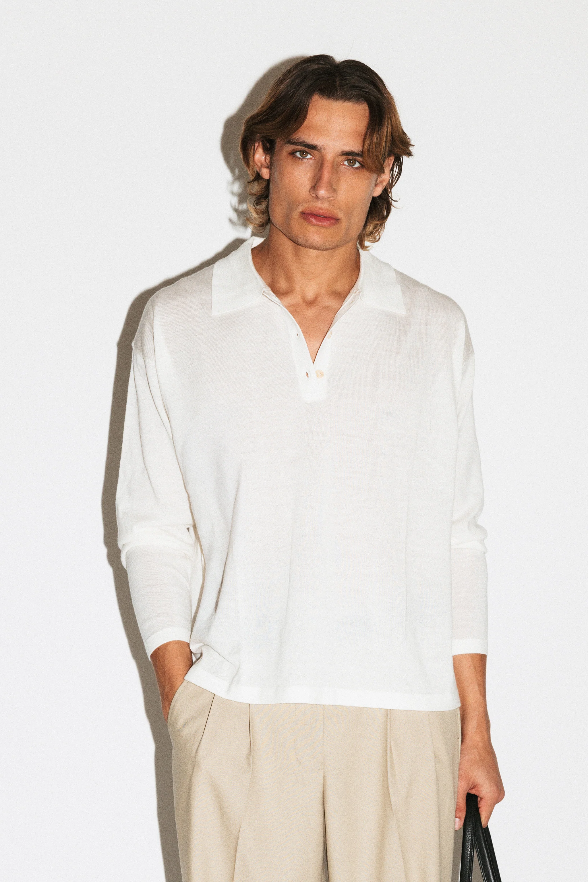Lakeview Long Sleeve Merino Polo - Image 13