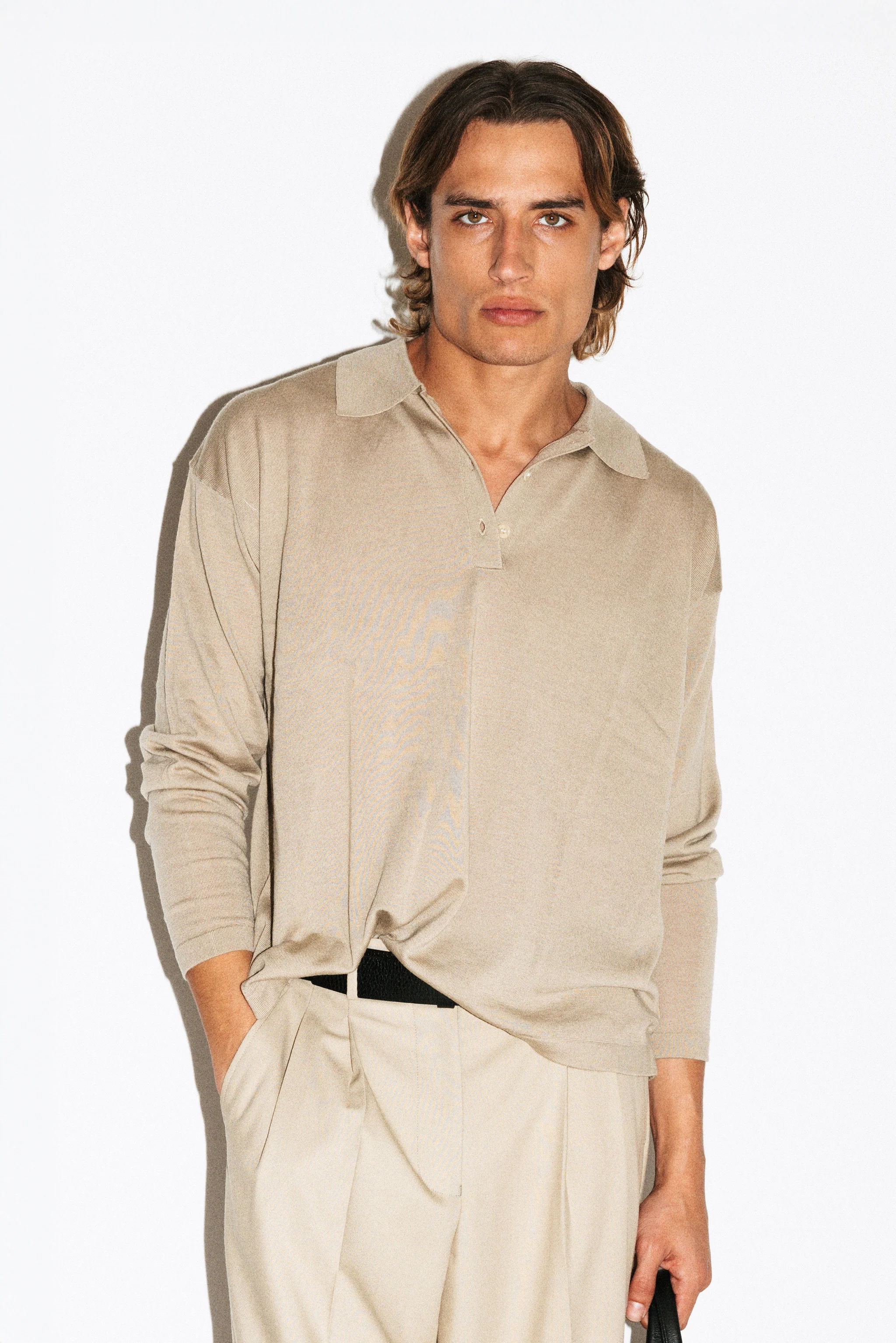 Lakeview Long Sleeve Merino Polo - Image 9