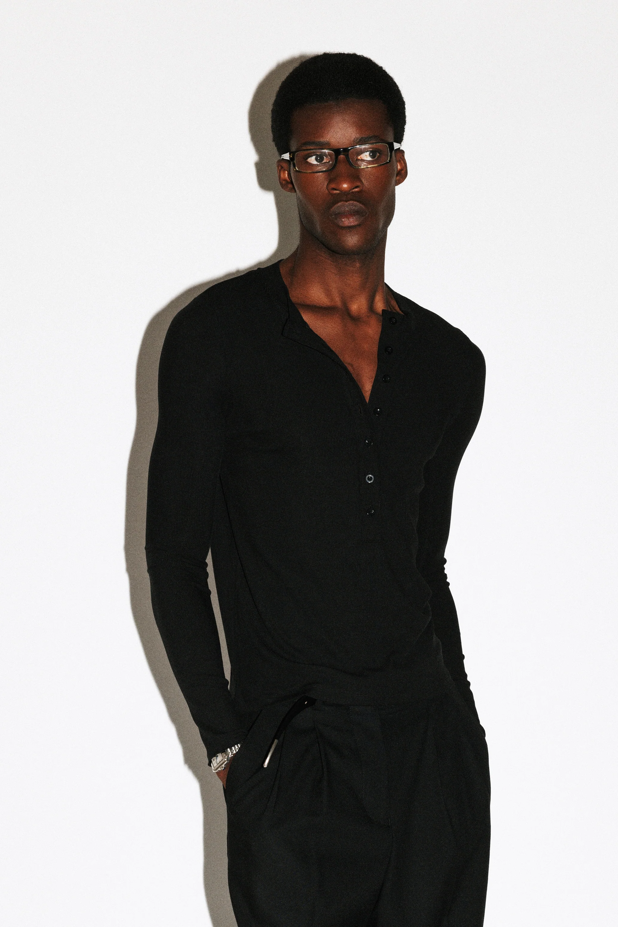 Murray Slim Long Sleeve Henley - Image 3