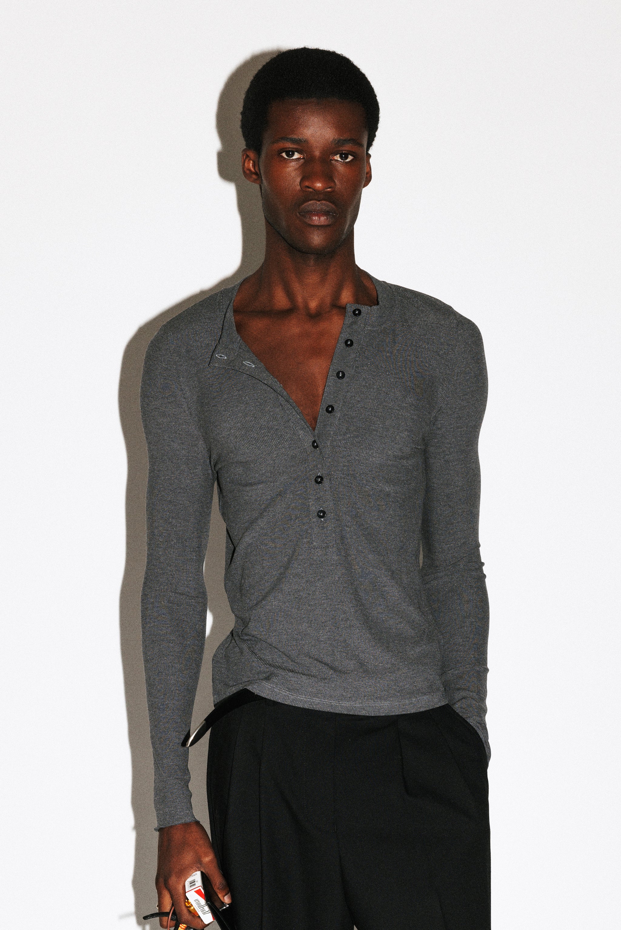 Murray Slim Long Sleeve Henley - Image 7