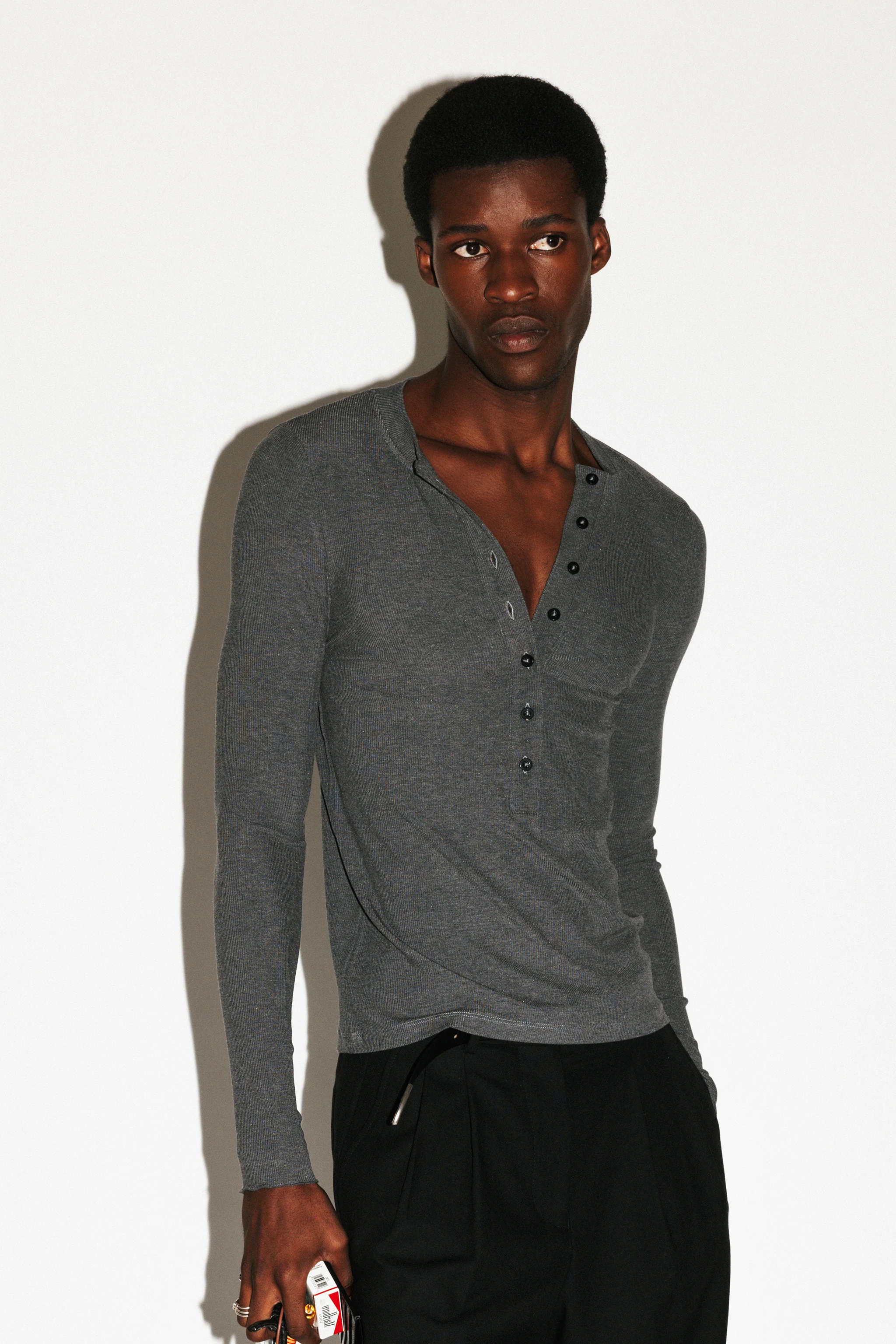 Murray Slim Long Sleeve Henley - Image 8