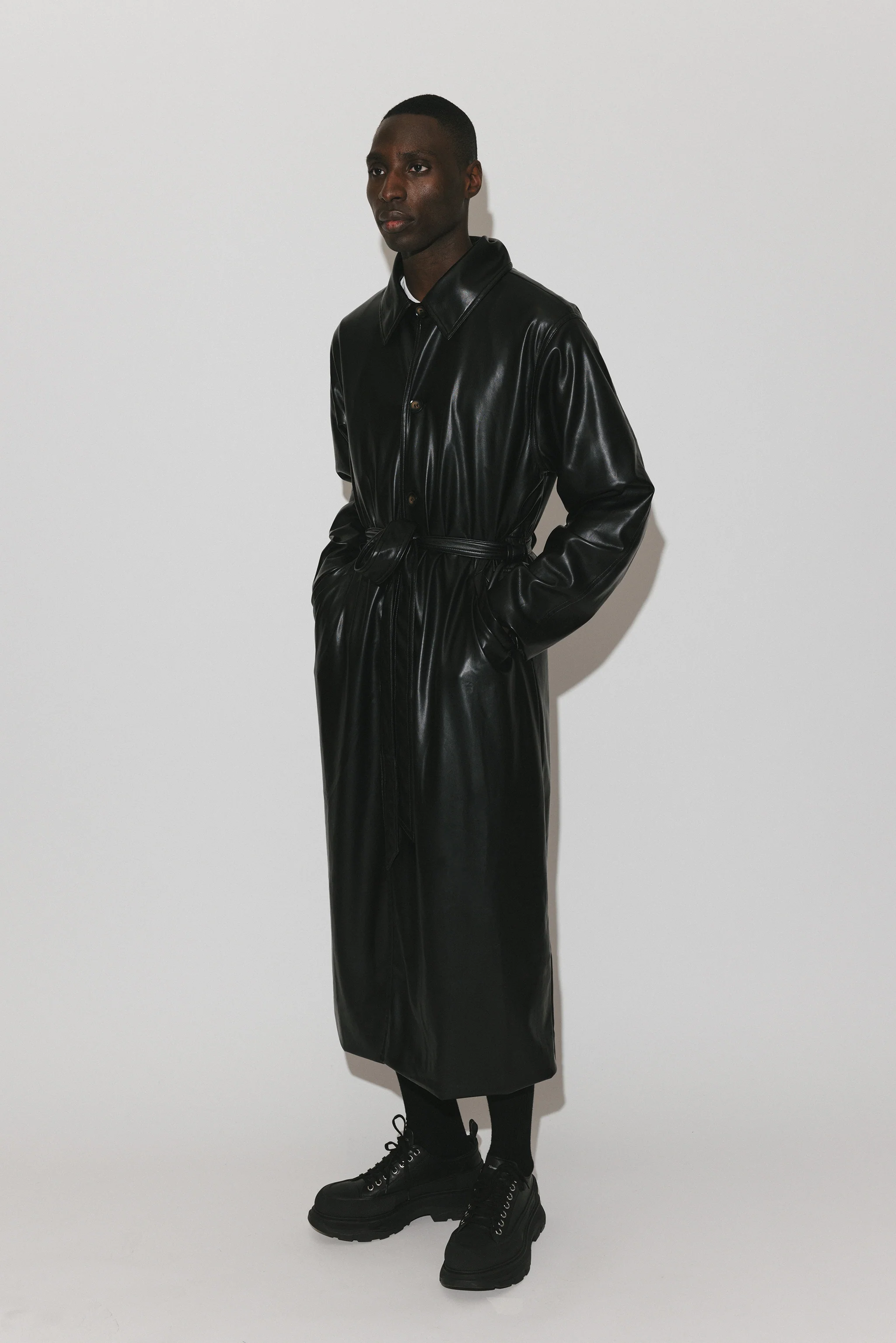 Palladium Vegan Leather Trench | Black - Image 7