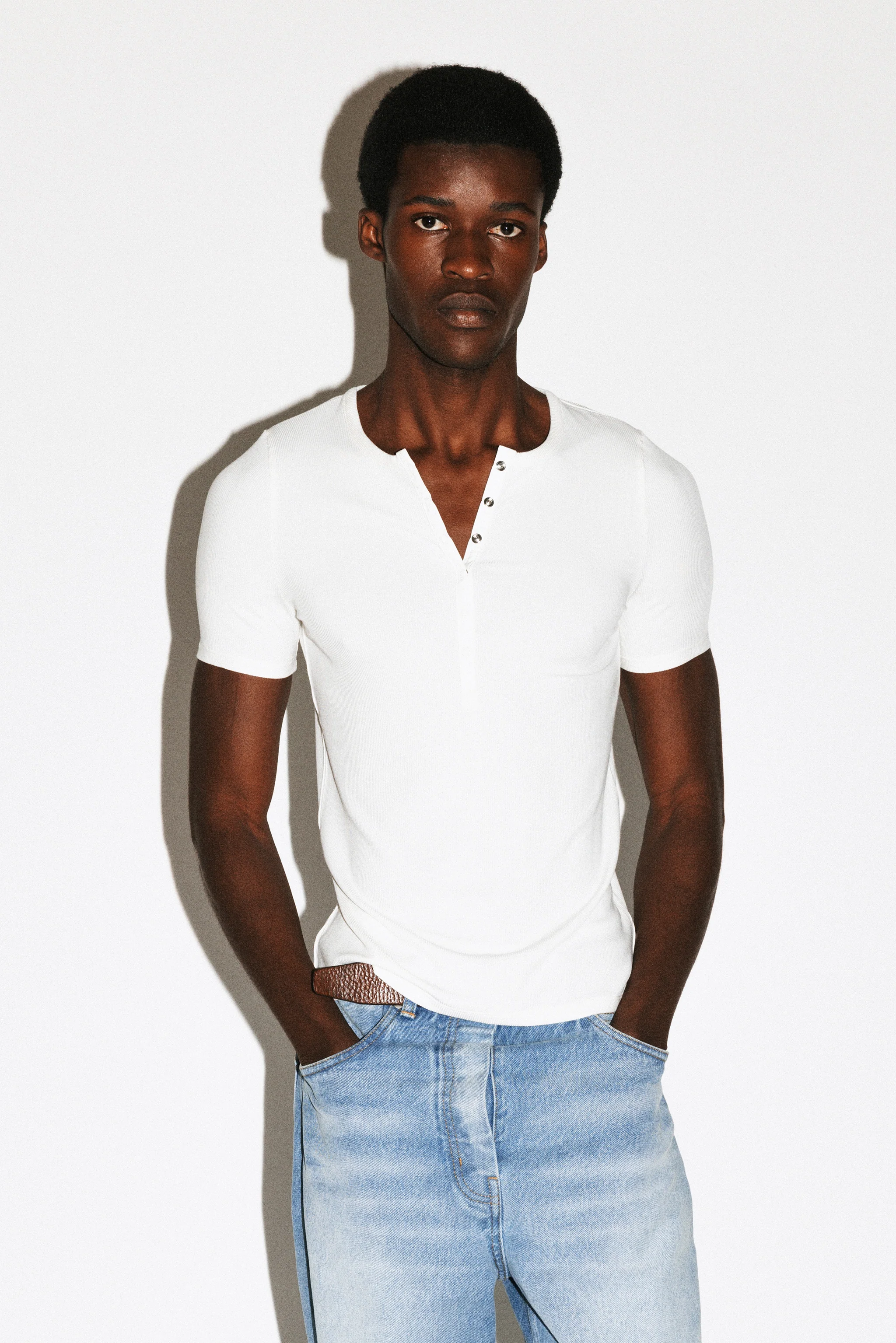 Pelt Short Sleeve Snap Henley - Image 13
