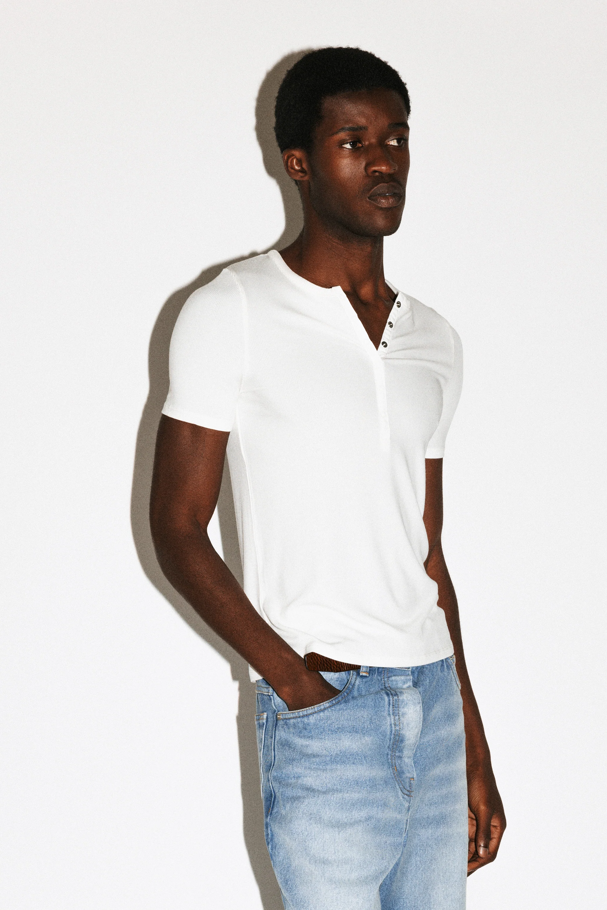 Pelt Short Sleeve Snap Henley - Image 14