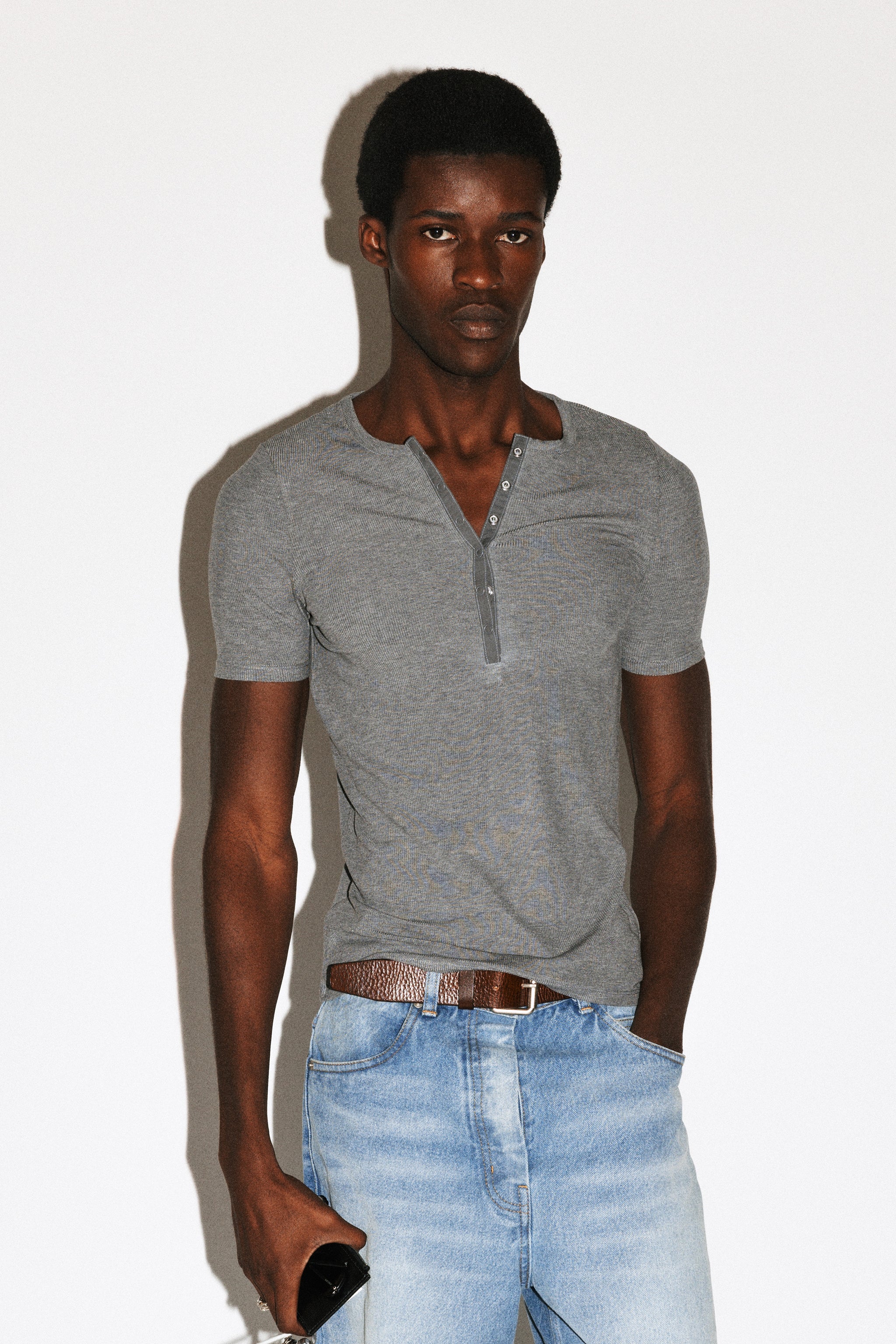 Pelt Short Sleeve Snap Henley - Image 9