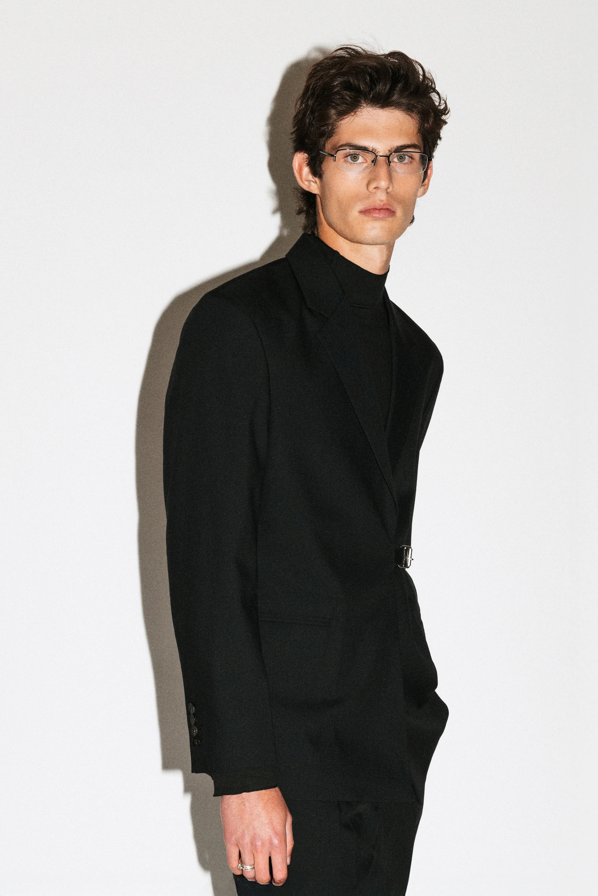 Peninsula Double-Breasted Belted Blazer - Image 3