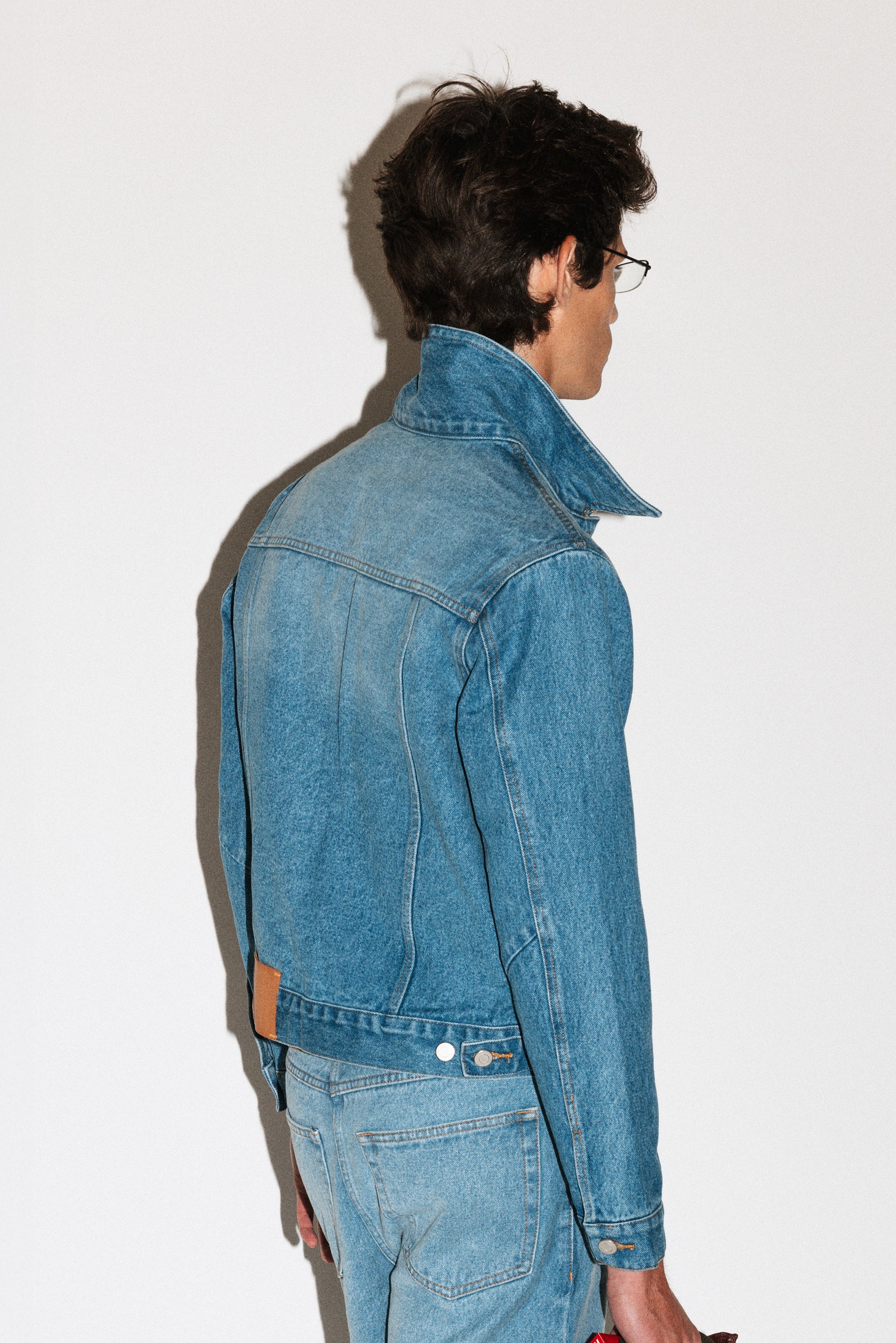 Runyon Fitted Western Denim Jacket - Image 11