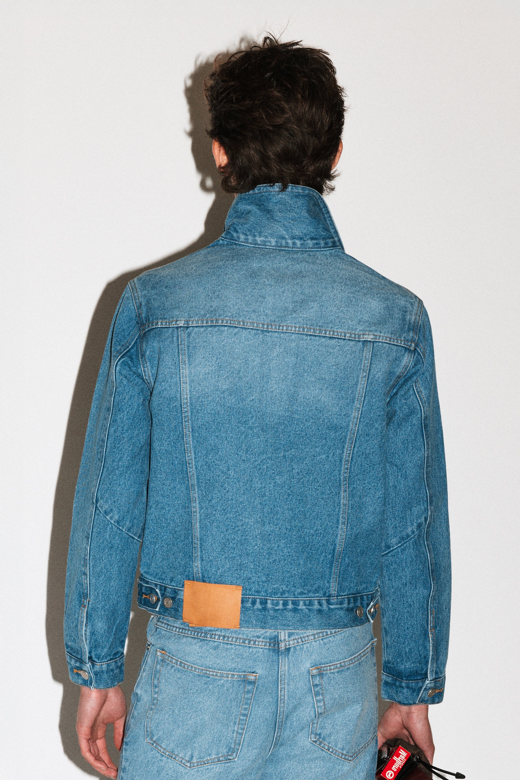 Runyon Fitted Western Denim Jacket - Image 12