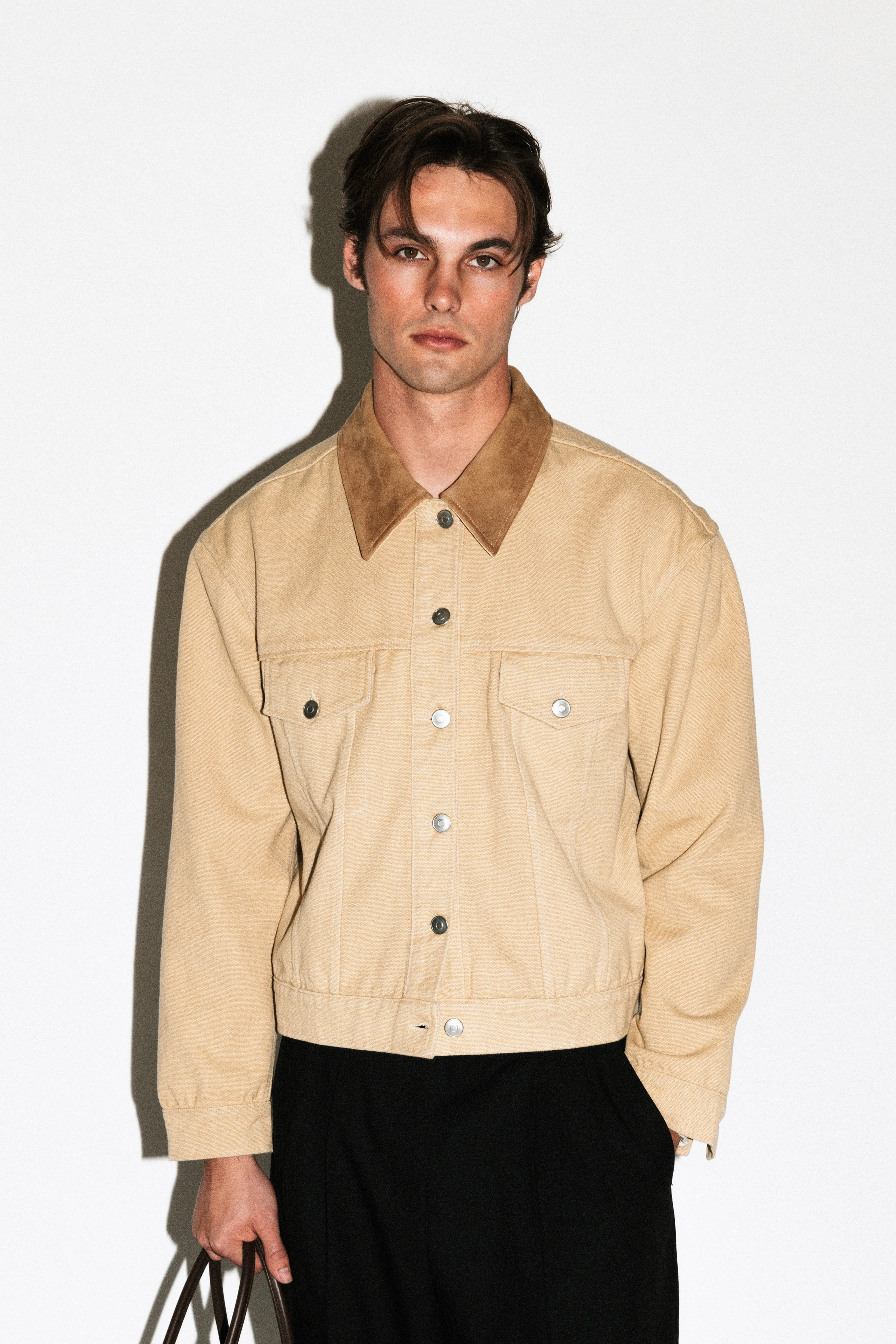 Runyon Fitted Western Denim Jacket - Image 17