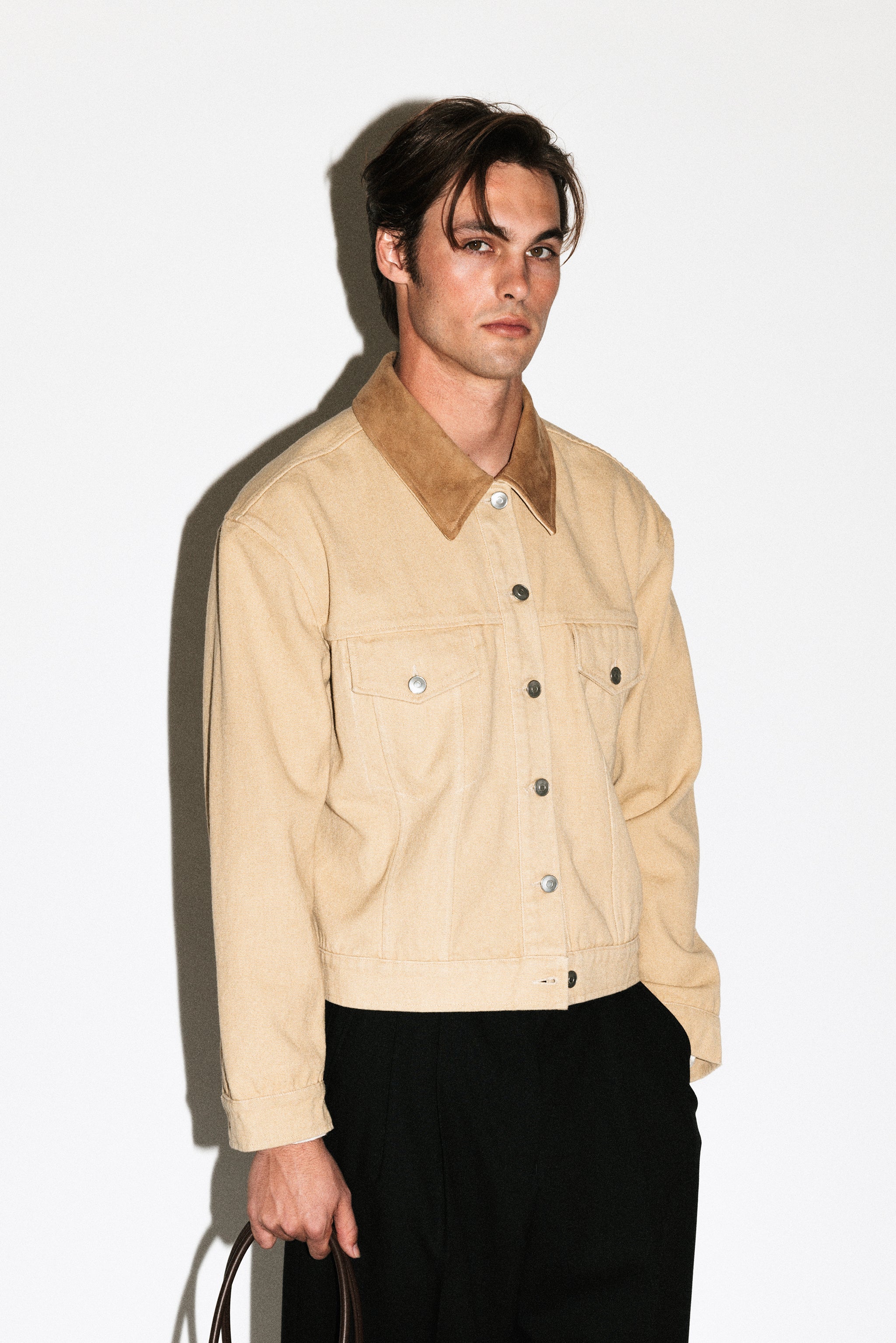 Runyon Fitted Western Denim Jacket - Image 18