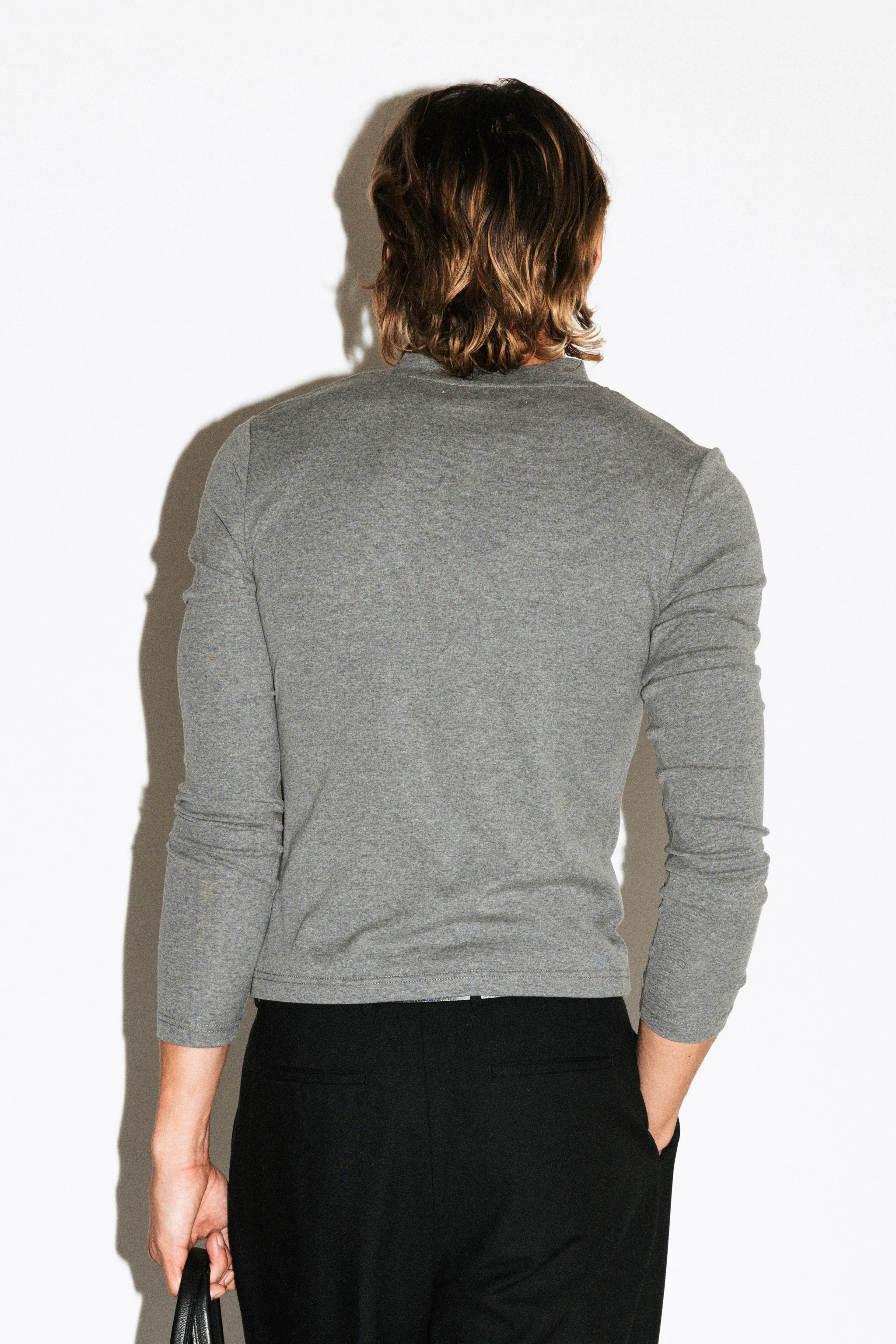Scott Slim Long Sleeve V-Neck Tee - Image 8
