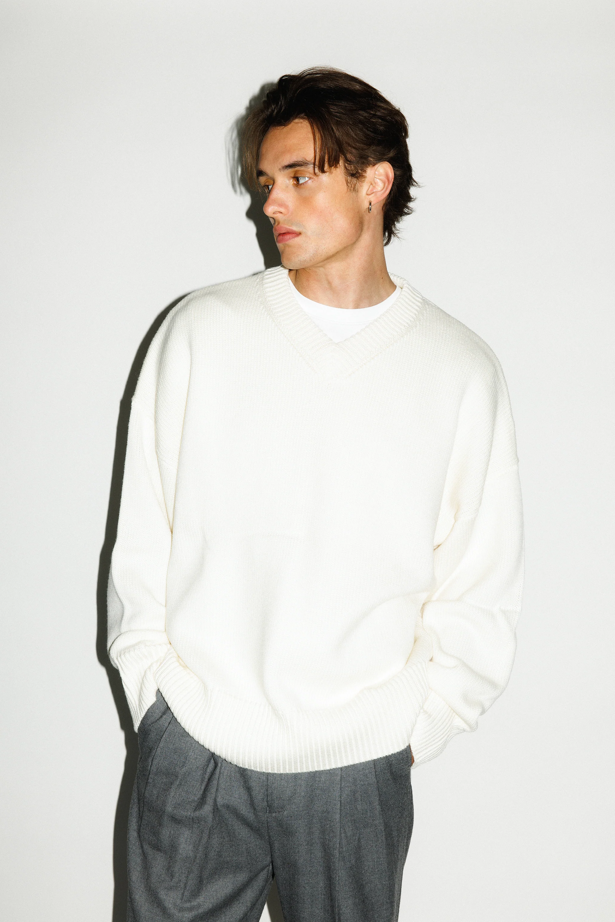 Verdes Oversized V-Neck Sweater - Image 13