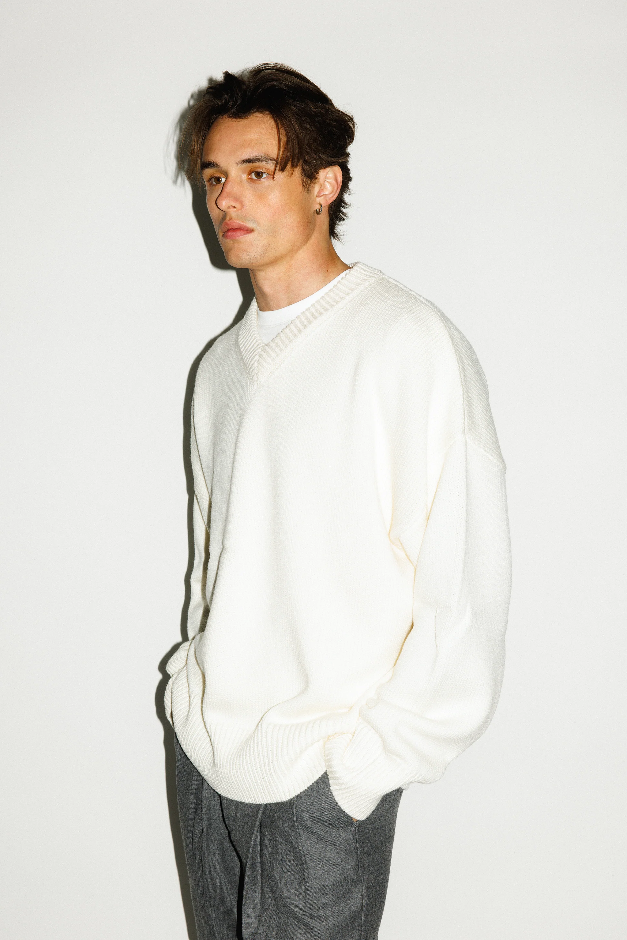 Verdes Oversized V-Neck Sweater - Image 14