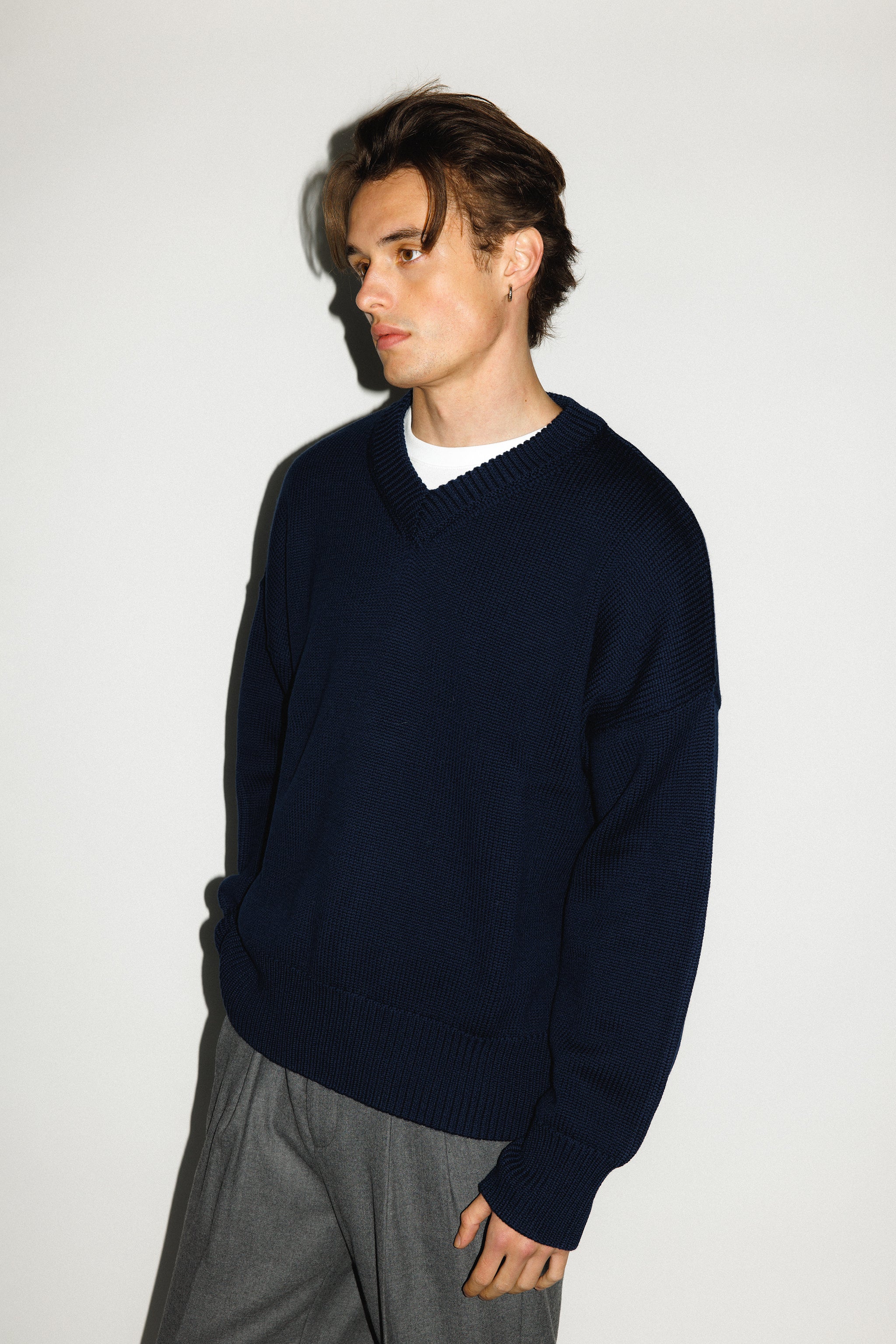 Verdes Oversized V-Neck Sweater - Image 3