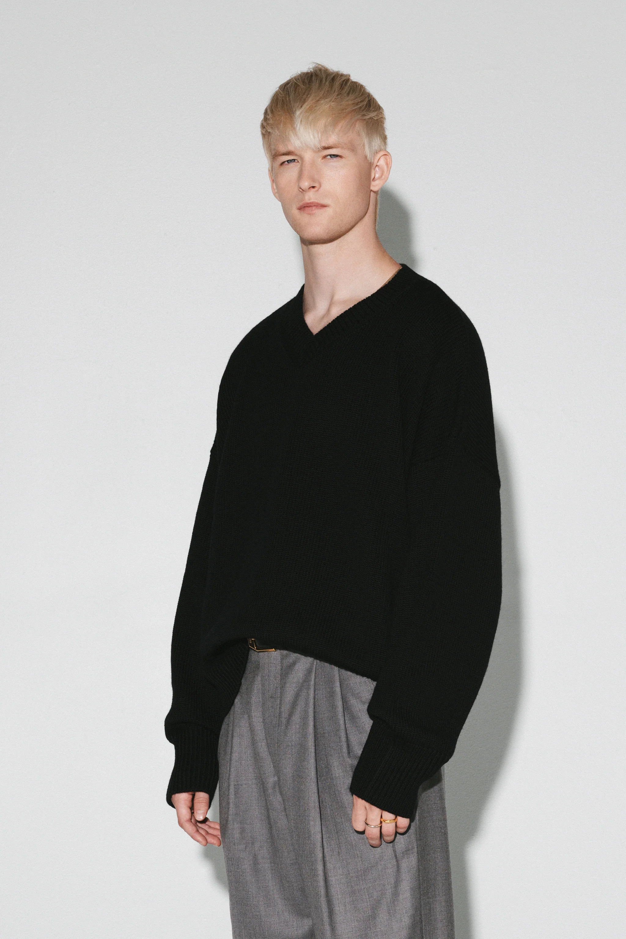 Verdes Oversized V-Neck Sweater - Image 9