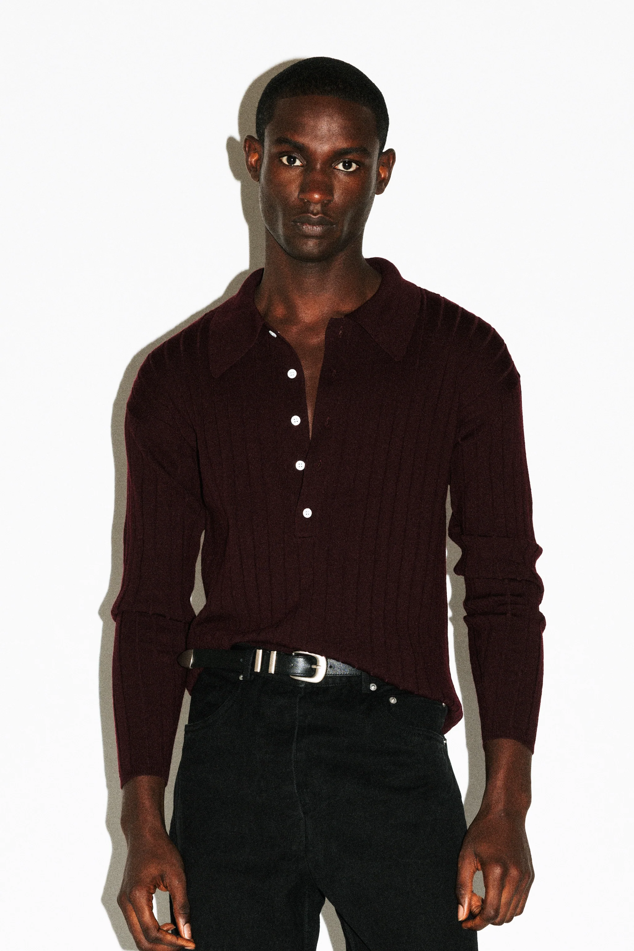Vista Ribbed Wool Polo - Image 12