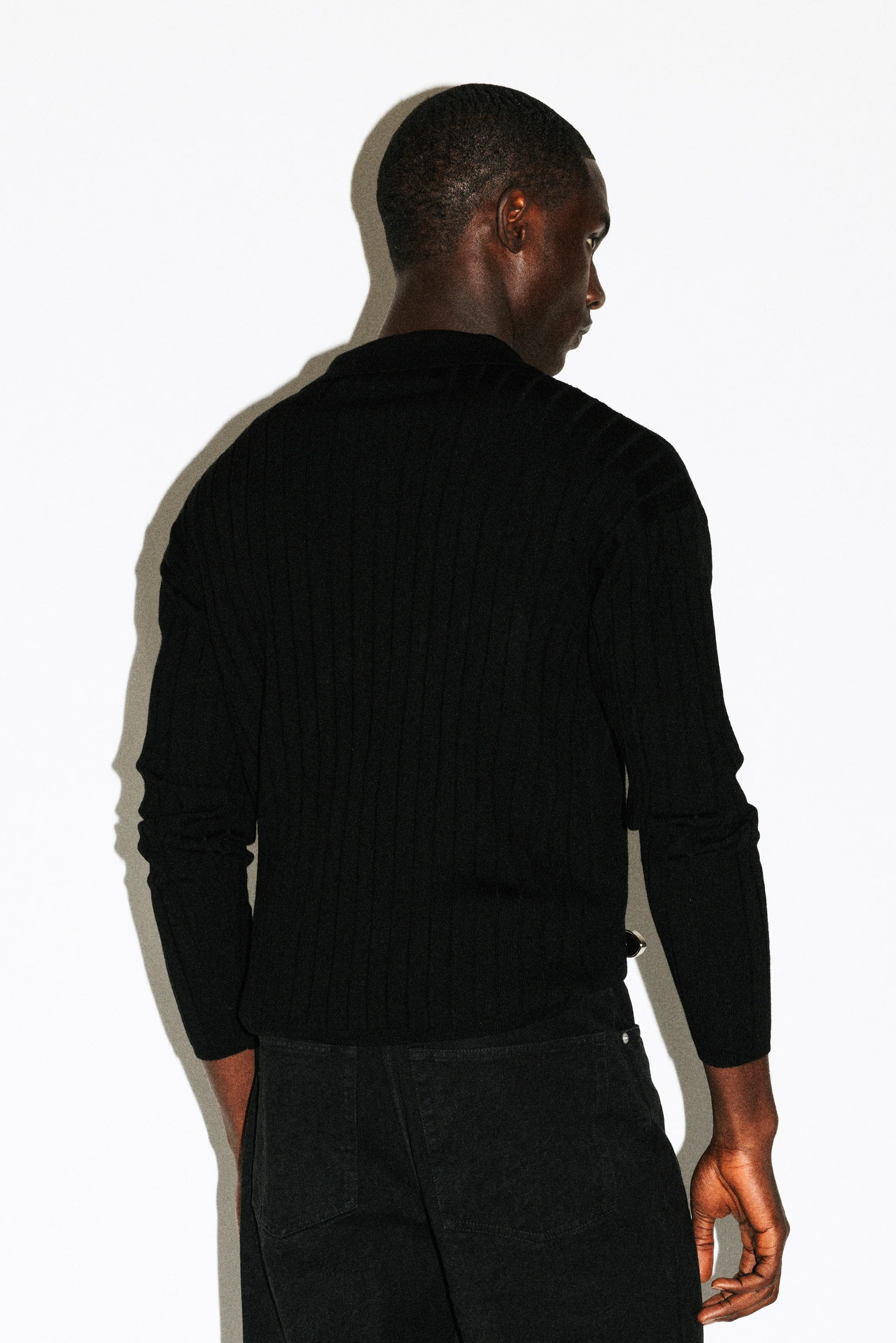 Vista Ribbed Wool Polo - Image 4