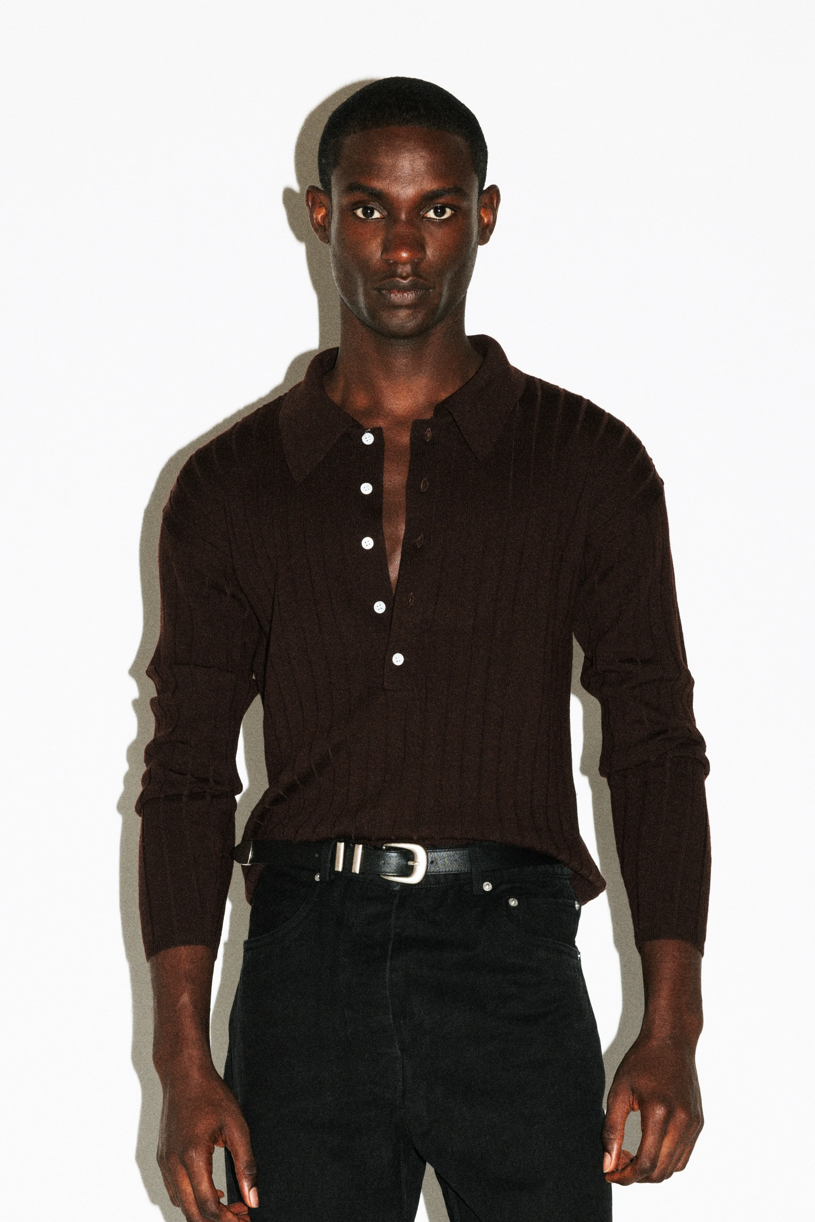 Vista Ribbed Wool Polo - Image 6