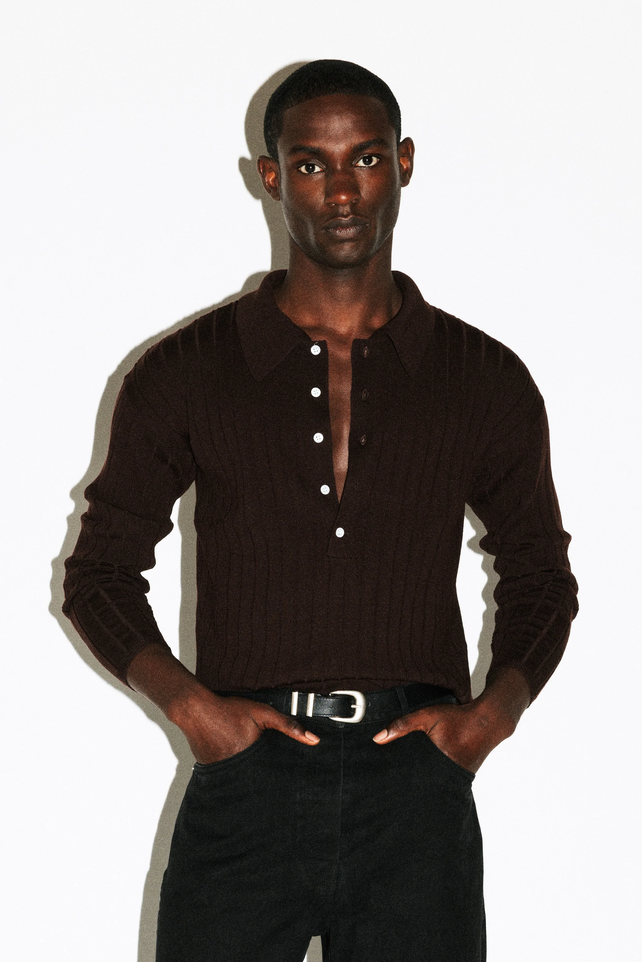 Vista Ribbed Wool Polo - Image 7