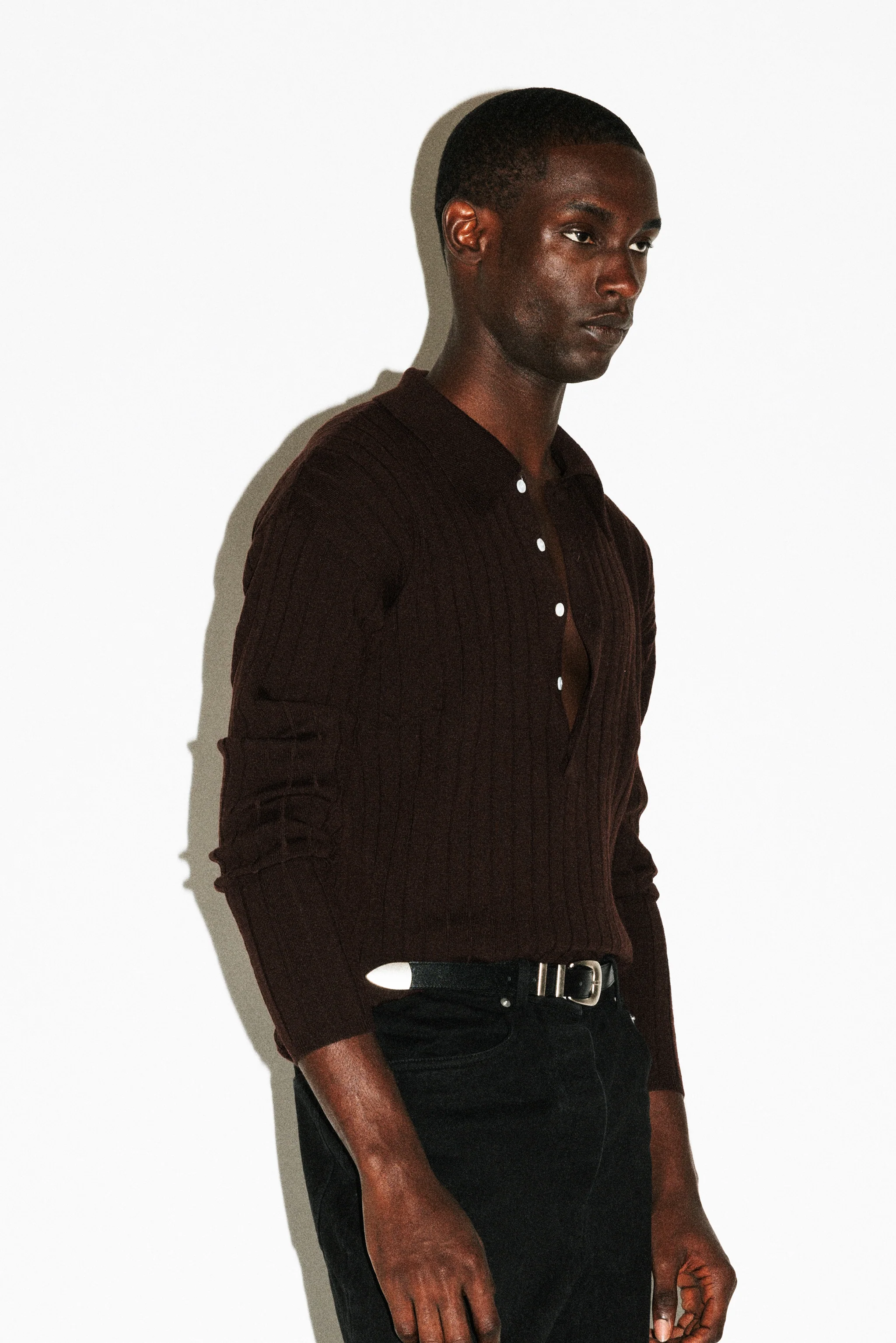 Vista Ribbed Wool Polo - Image 8