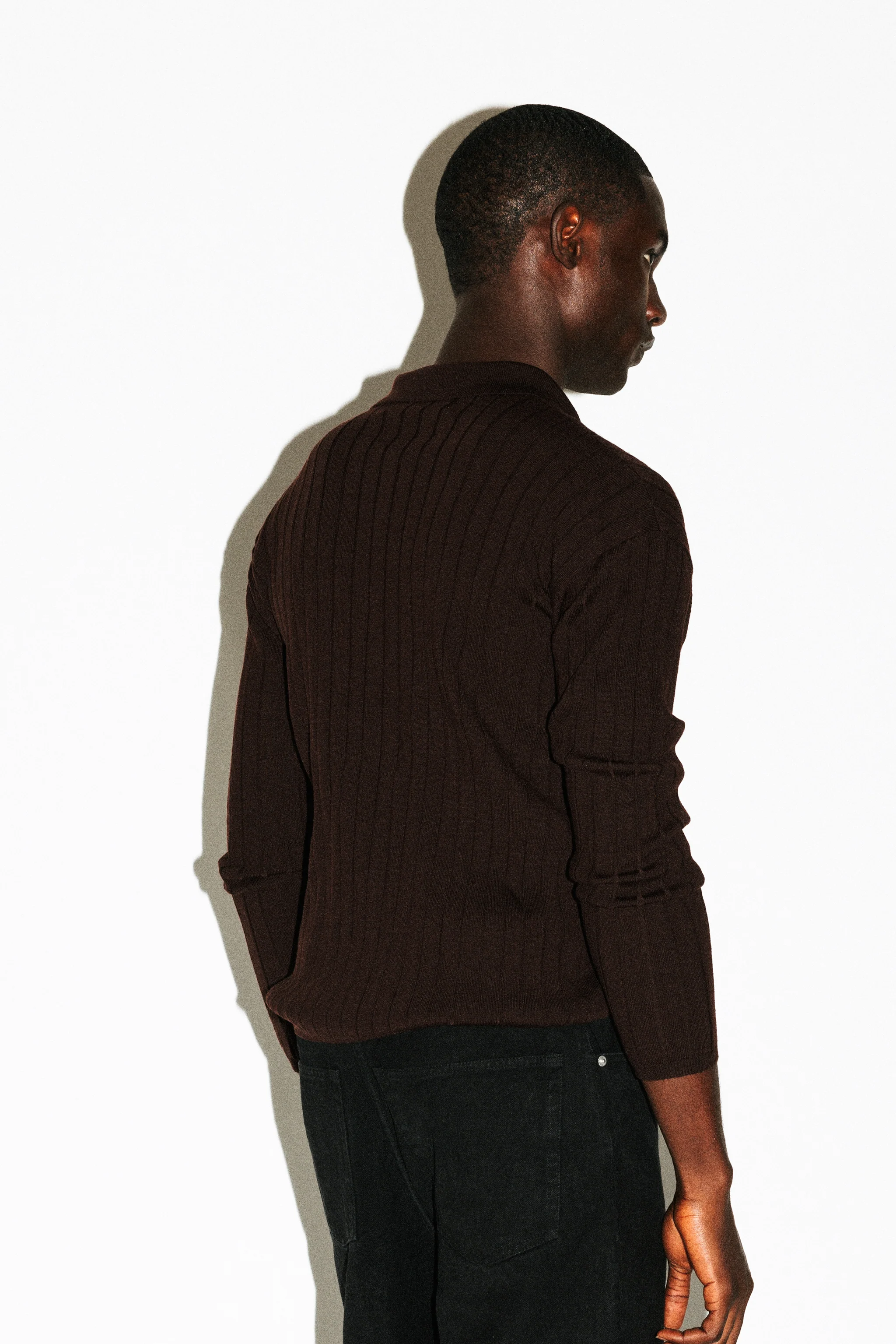 Vista Ribbed Wool Polo - Image 9