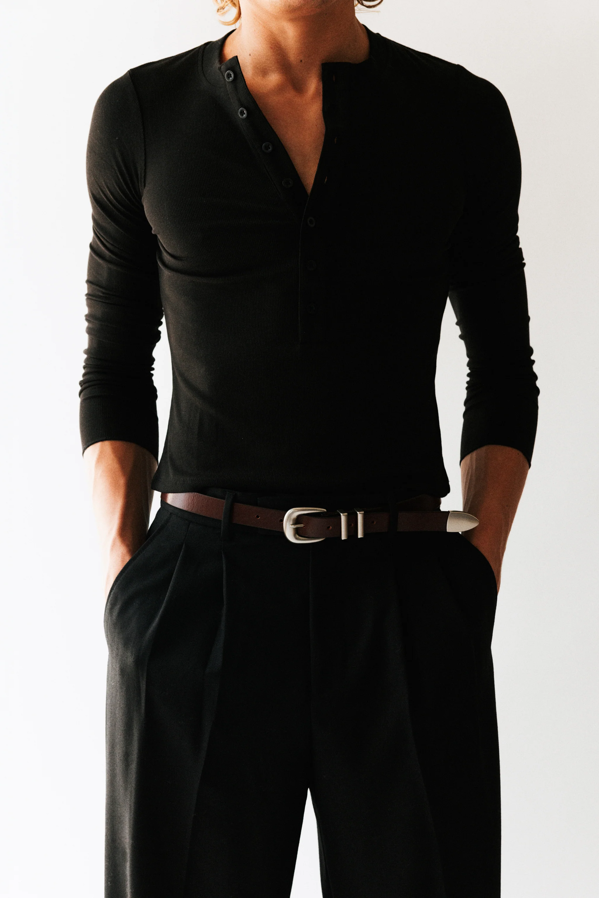 Wilshire Western Leather Belt - Image 4