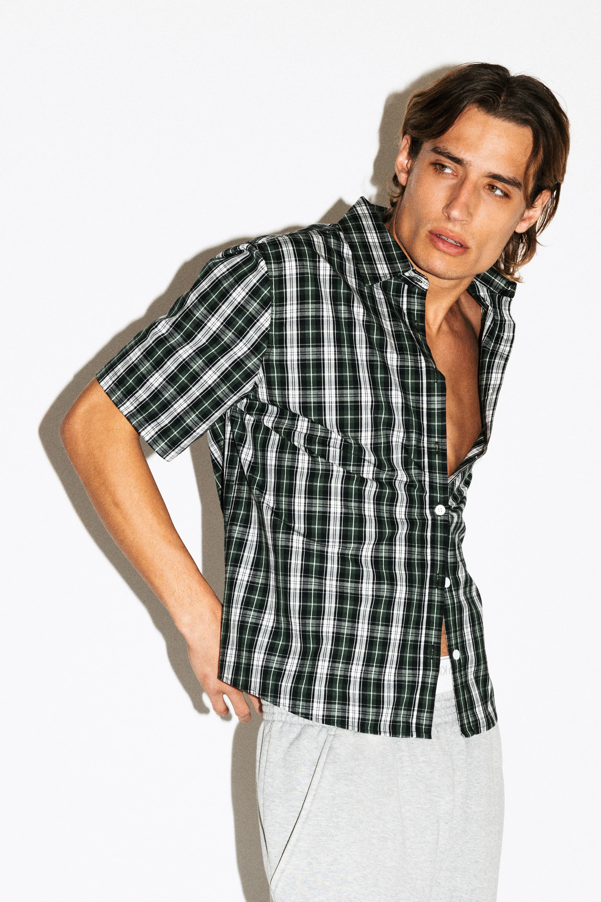 Zephyr Boxy Short-Sleeve Button Up Shirt - Image 8